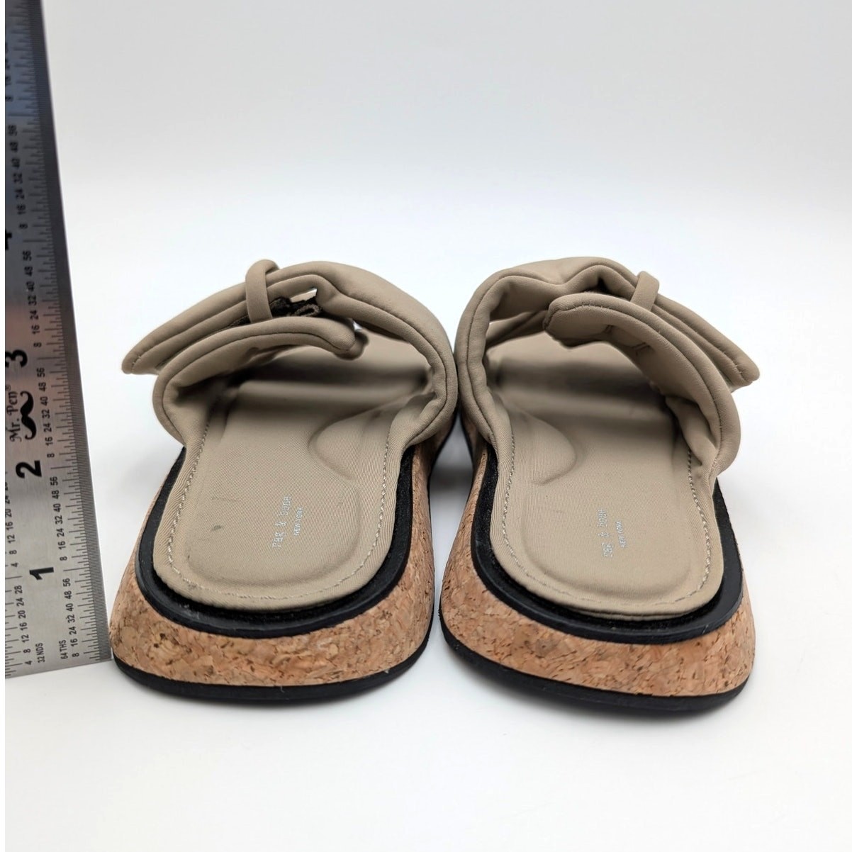 Rag & Bone Parque Slide Sandals Women’s Open Toe Light Sand Size US6.5 EU36