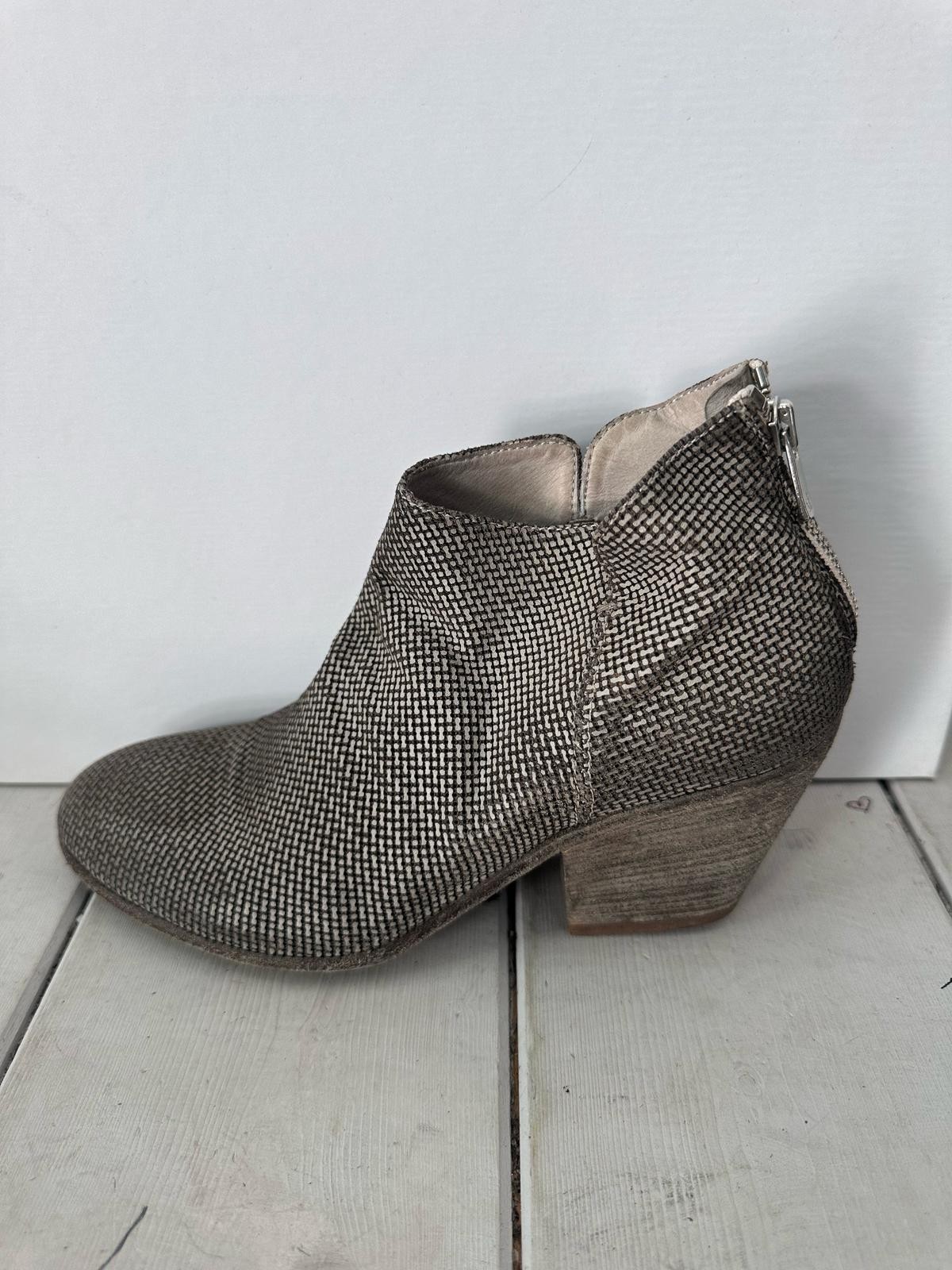 Officine Creative Ankle Boots Genuine Leather Woman Size Eu37 Grey Heel 3 1/8in