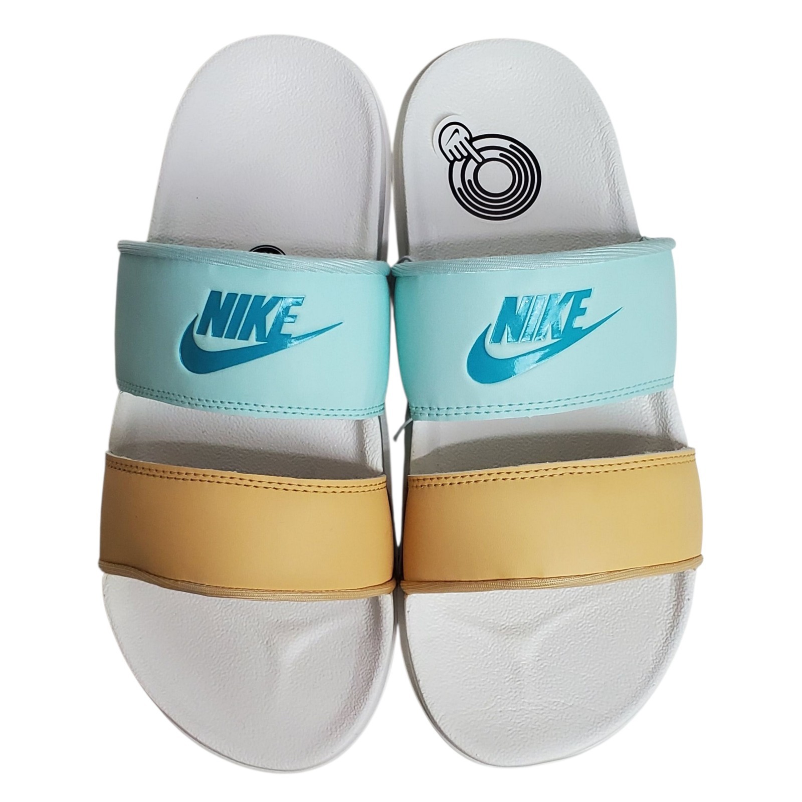 Nike womens offcourt duo slide sandals teal outdoor comfort beach summer classic