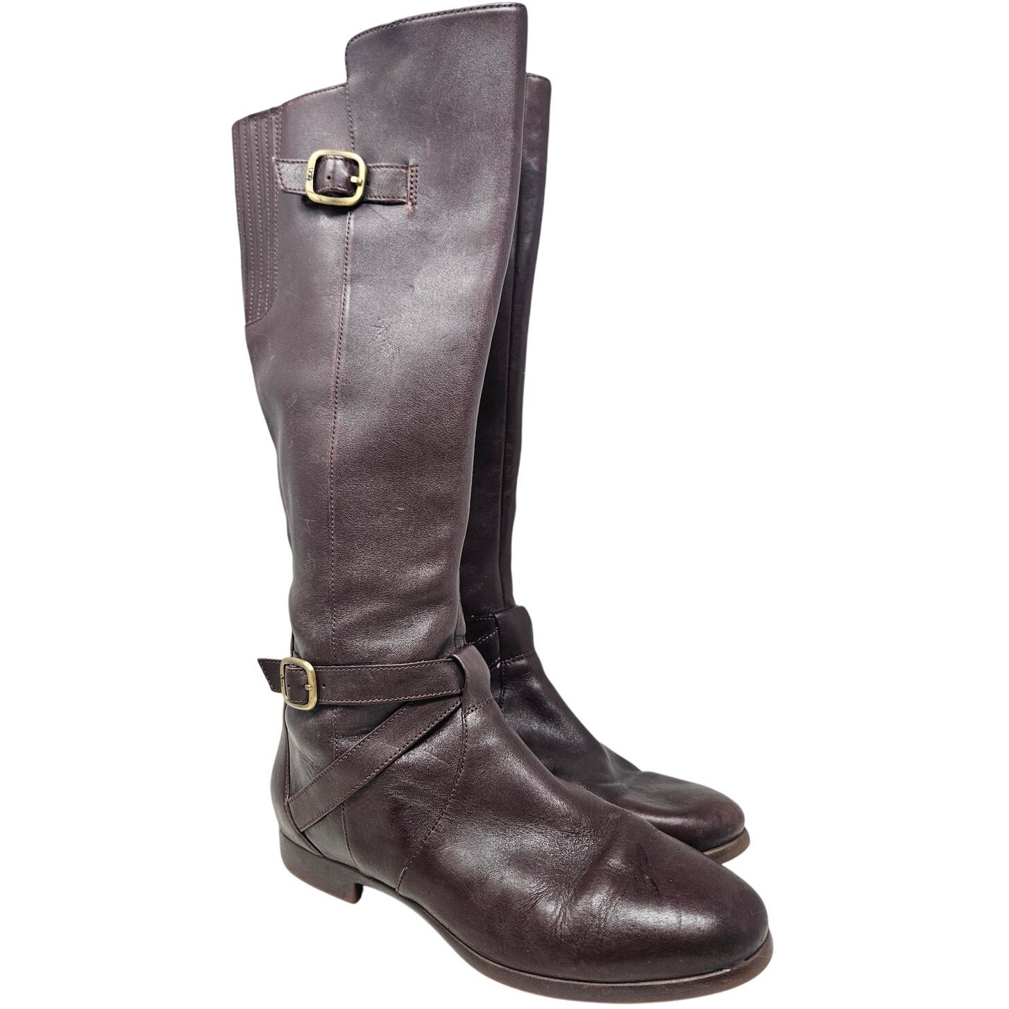 Ugg 9 Brown Leather Riding Boot Western Boho Beryl Whimsygoth Casual Minimalist