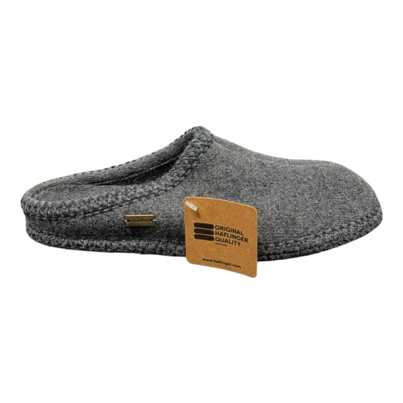 Haflinger AS7 Grey Wool Slippers Womens Size EU 38 US 7.5 New In Box