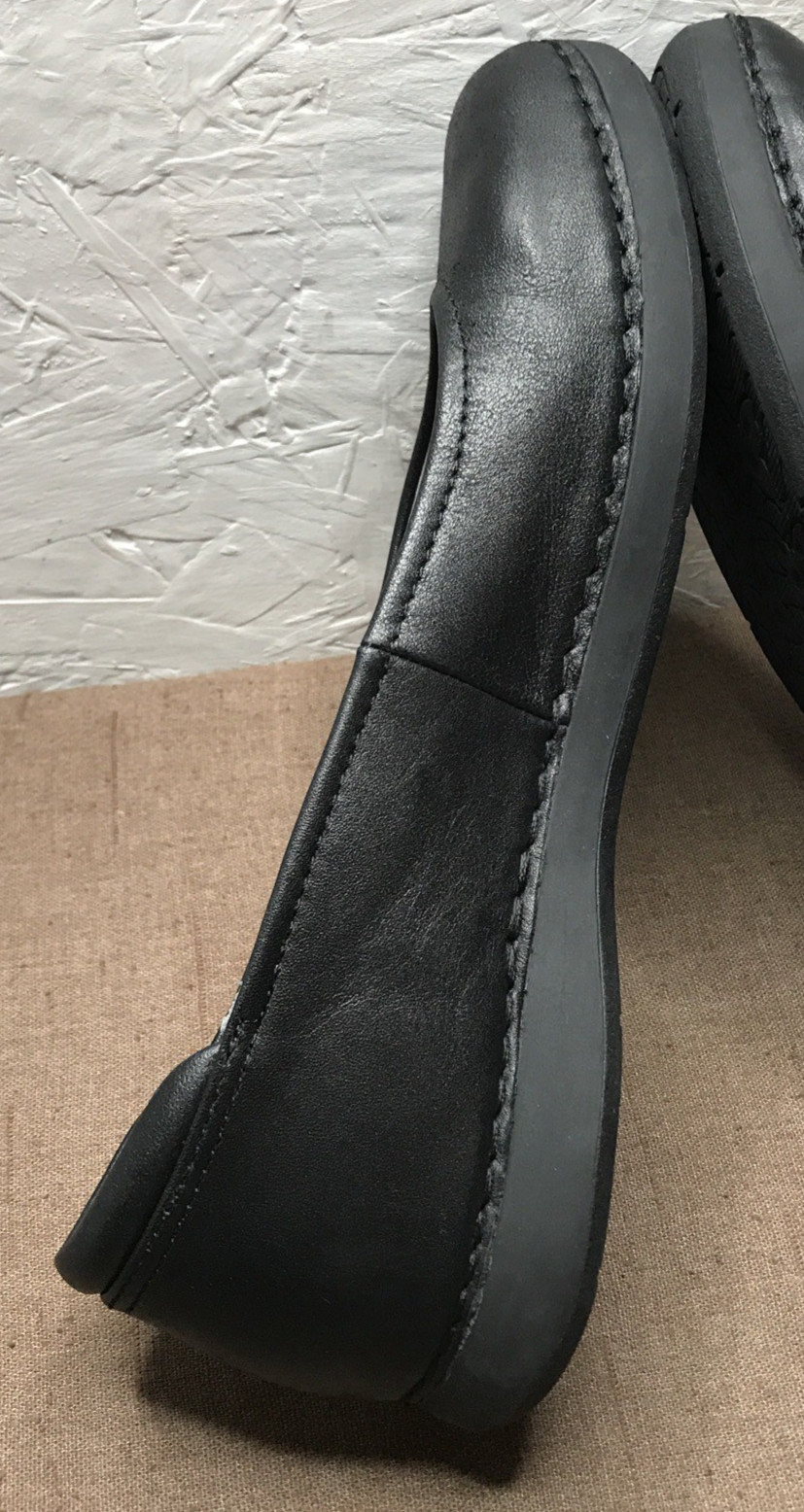 *See Description Alegria Petal Women’s Ballet Flats Black Leather Shoes Size 7.5