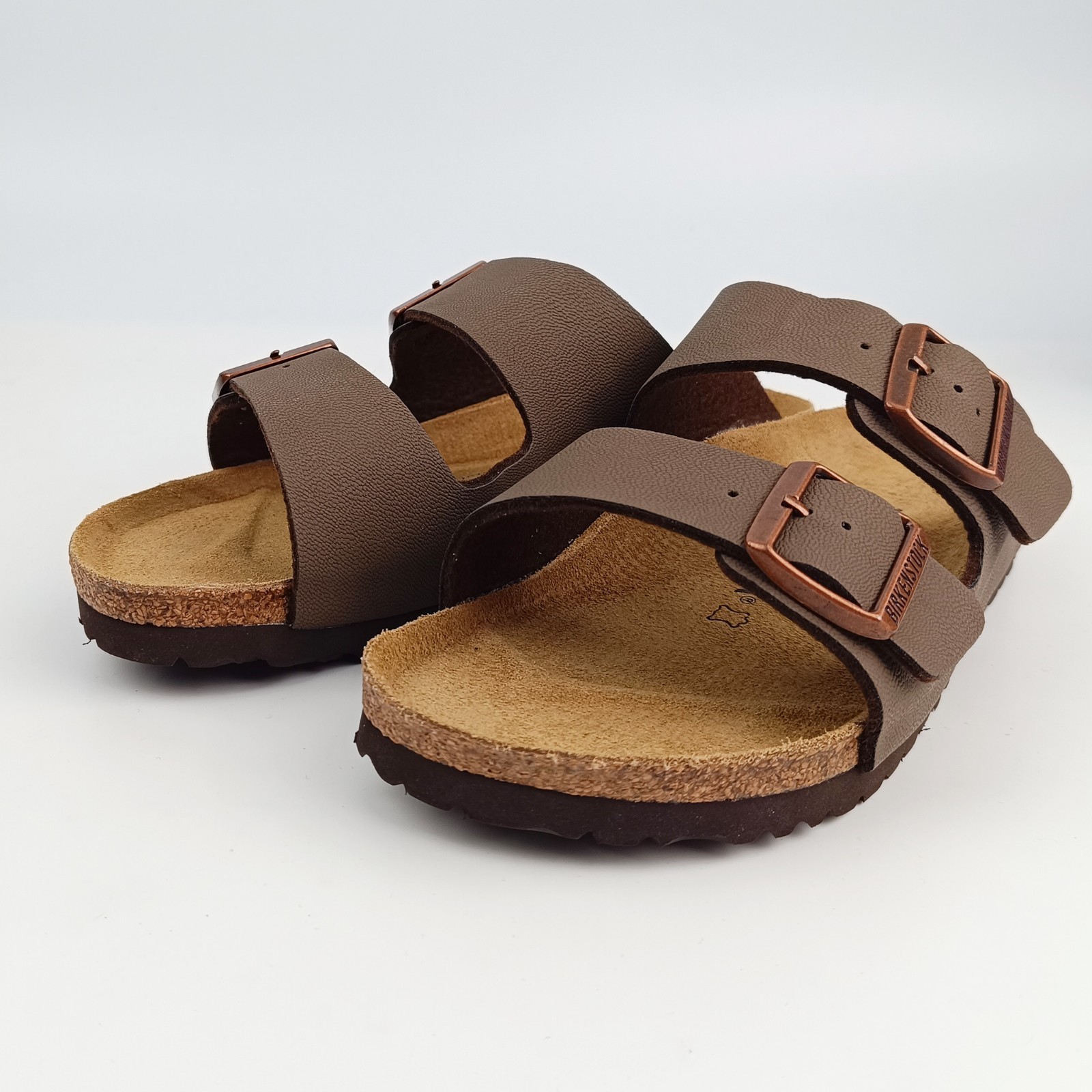 New Birkenstock Arizona Birkibuc Unisex Mocha Shoes EU37-45 With Packaging Box