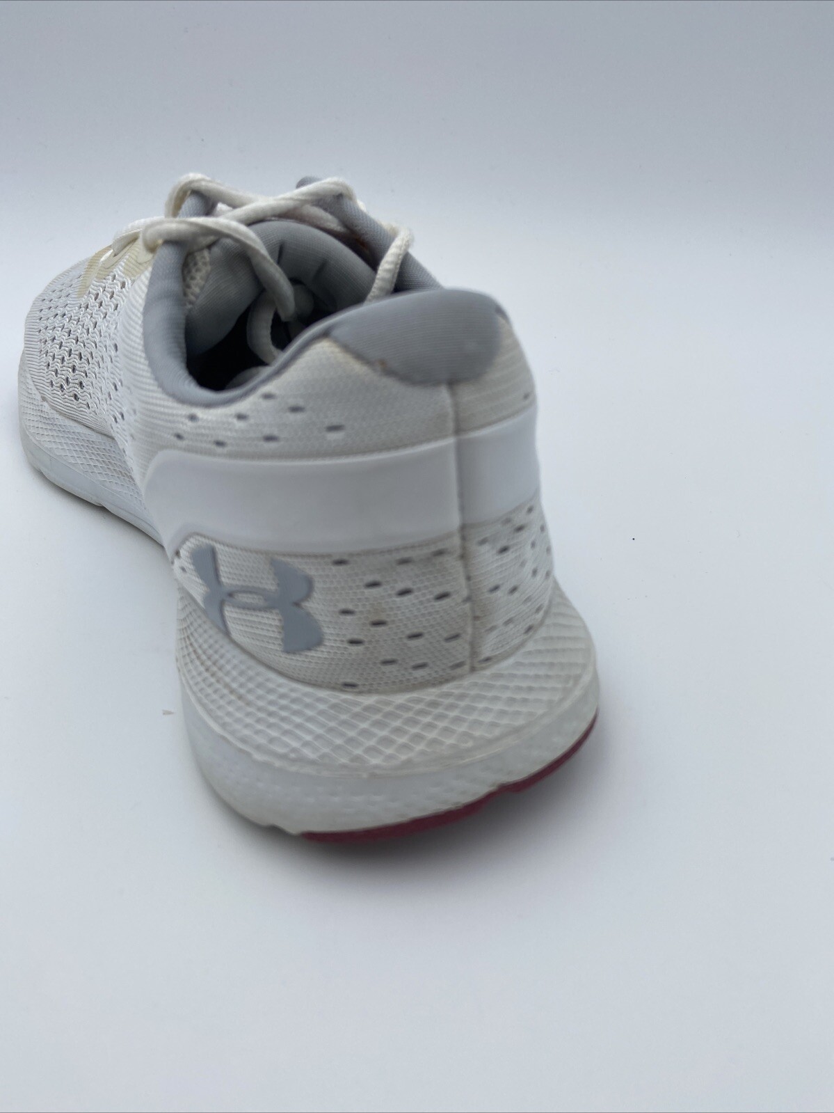 Under Armour Womens Charged Impulse White Athletic Shoes 9 Medium (B,M) #Y