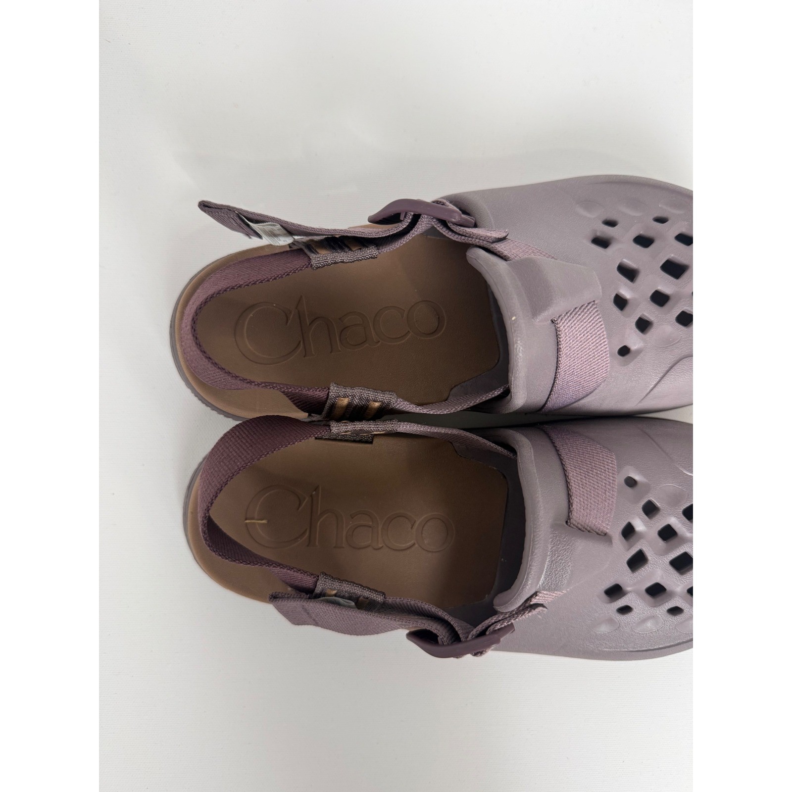 Chaco Chillos Clog Womens Plum Purple Adjustable Strap Slip On Shoes Size 8