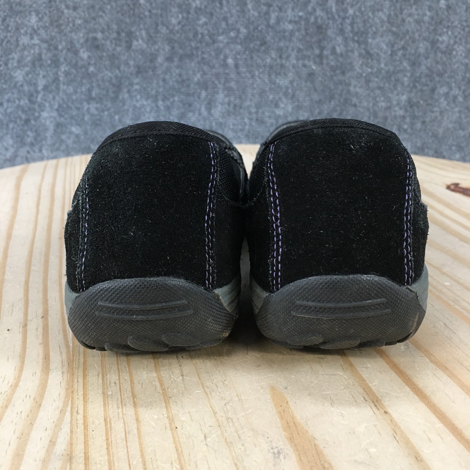 Croft And Barrow Shoes Womens 8 M Janine Casual Slip Ons Flats Black Suede Mesh