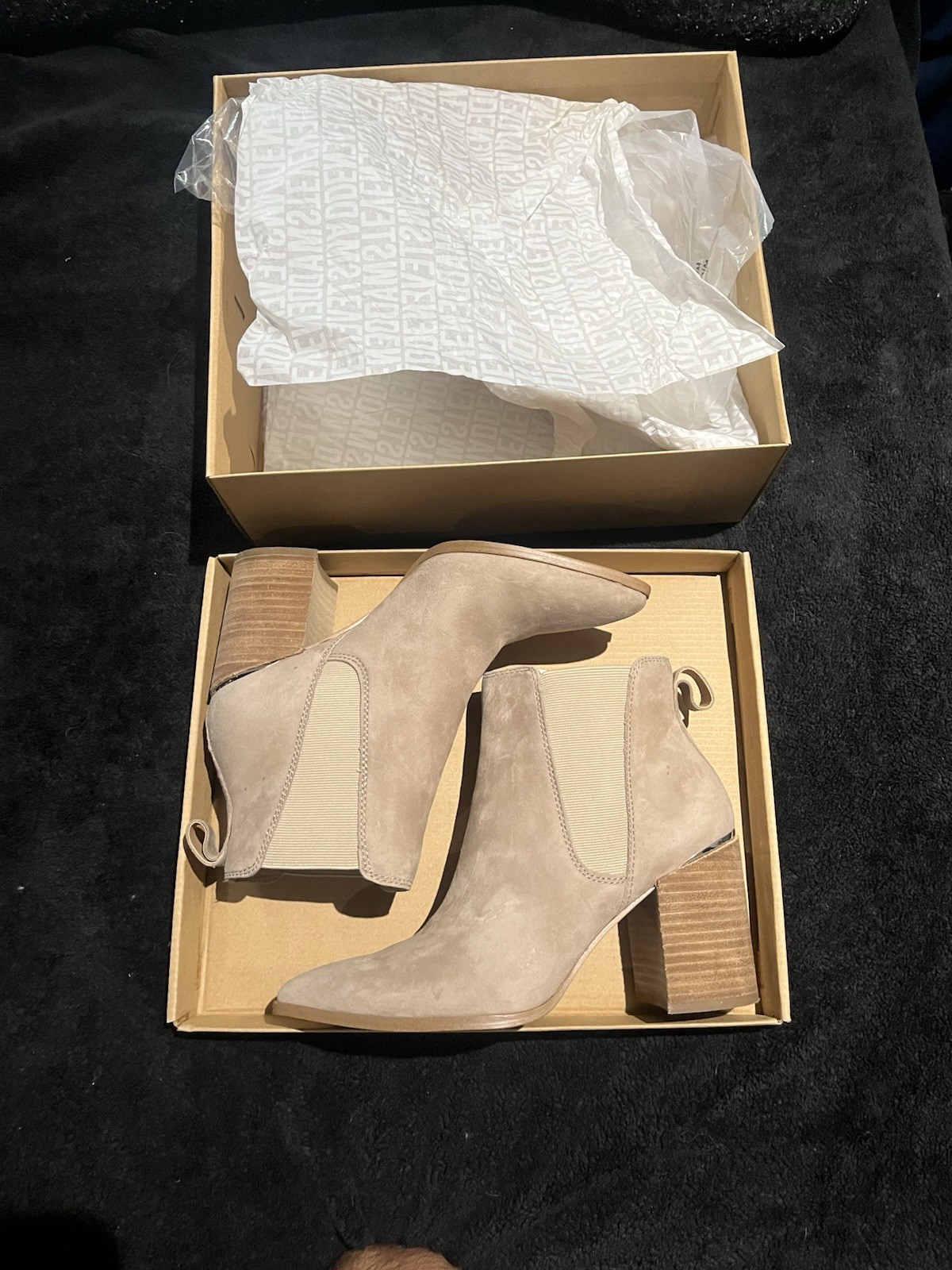 Steve Madden Knoxi Pull On Block Heel Chelsea Boot, Size 8