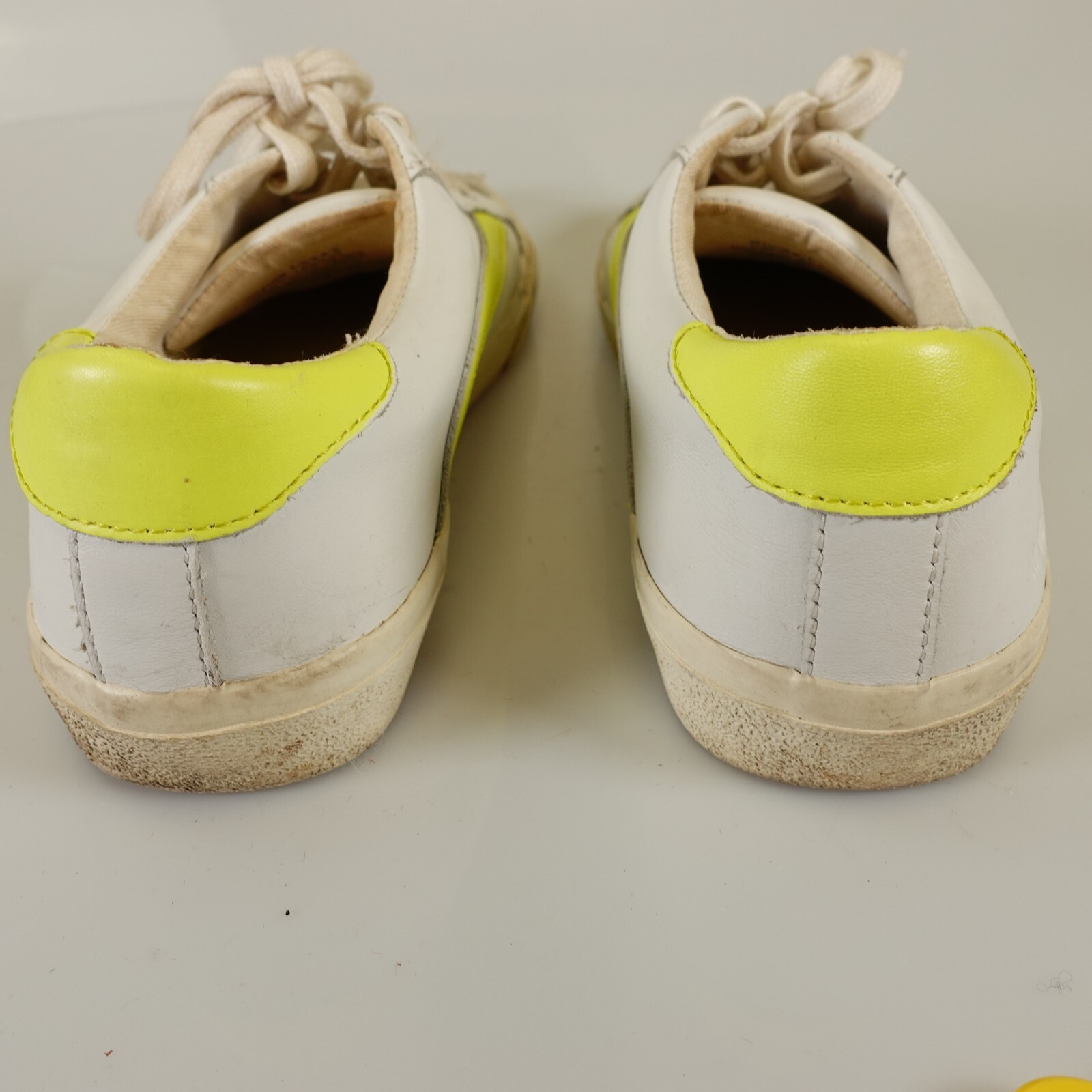 Preppy Neon Madewell Shoes White Leather Ecletic Low Cut Women 8 Mens 6.5