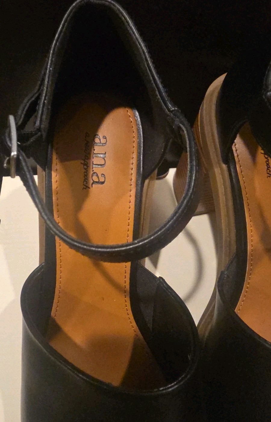 ANA Pixley Black & Brown Chunky Sandals Women’s Size 9.5M – New in Box