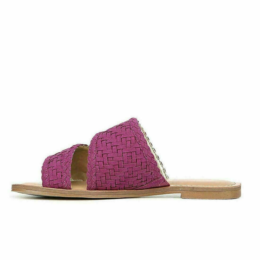 Carlos by Carlos Santana Women Slide Sandals Holly Size US 5.5M Fuchsia Pink