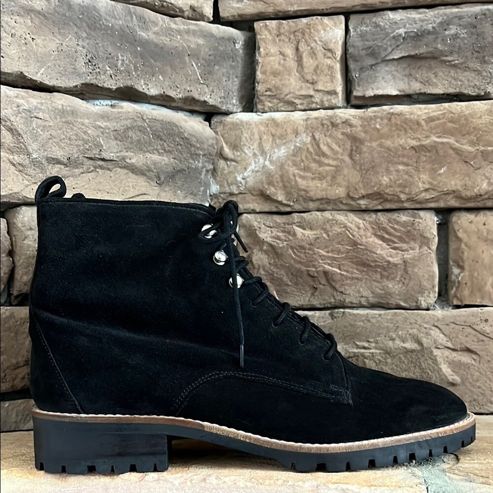 Long Tall Sally Hitch Suede Hiking Boot / Black / SZ 11