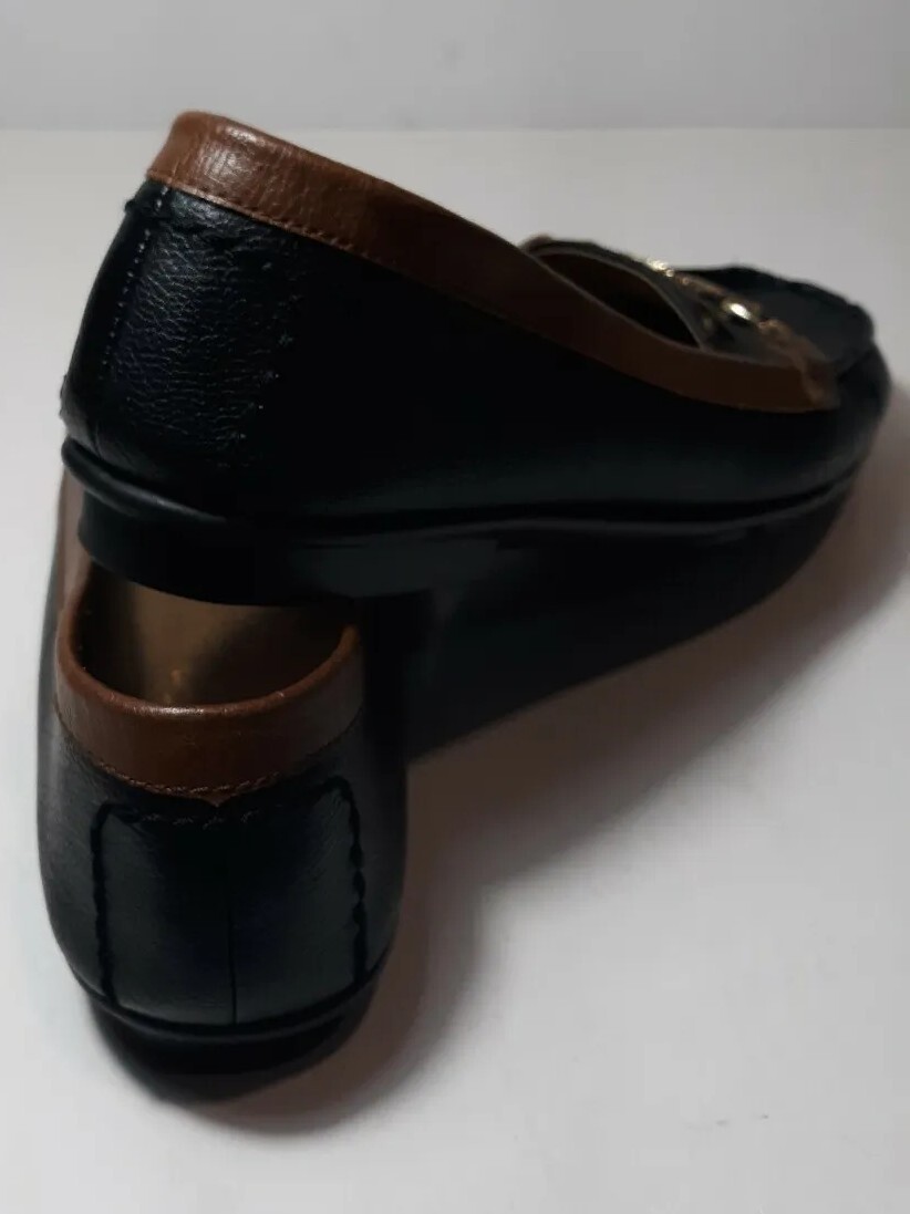 NEW WOMEN’S VEGAN LEATHER SHOES FLAT , MAN MADE » NU WORLD» SIZE US 8 1/2 M