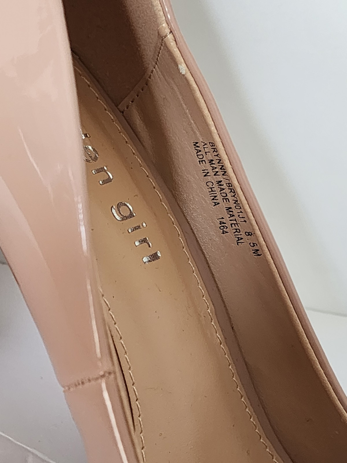New Madden Girl Womens Brynnn Nude Patent Pumps Shoes 8.5 Medium (B,M)
