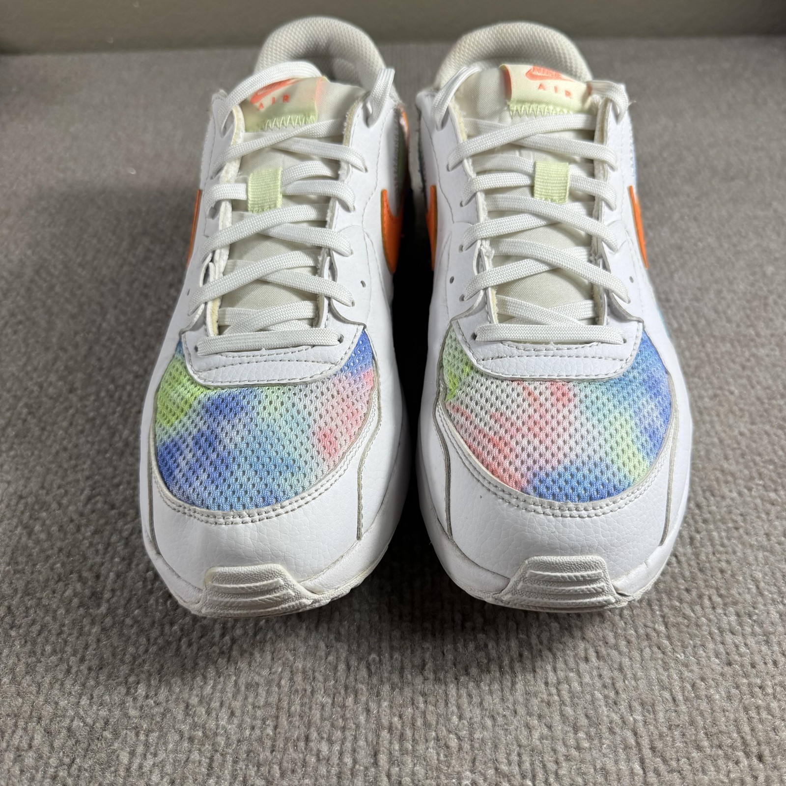 Nike Air Max Excee Shoes Womens Size 9 White Orange Multicolor Pastel DD9671-900
