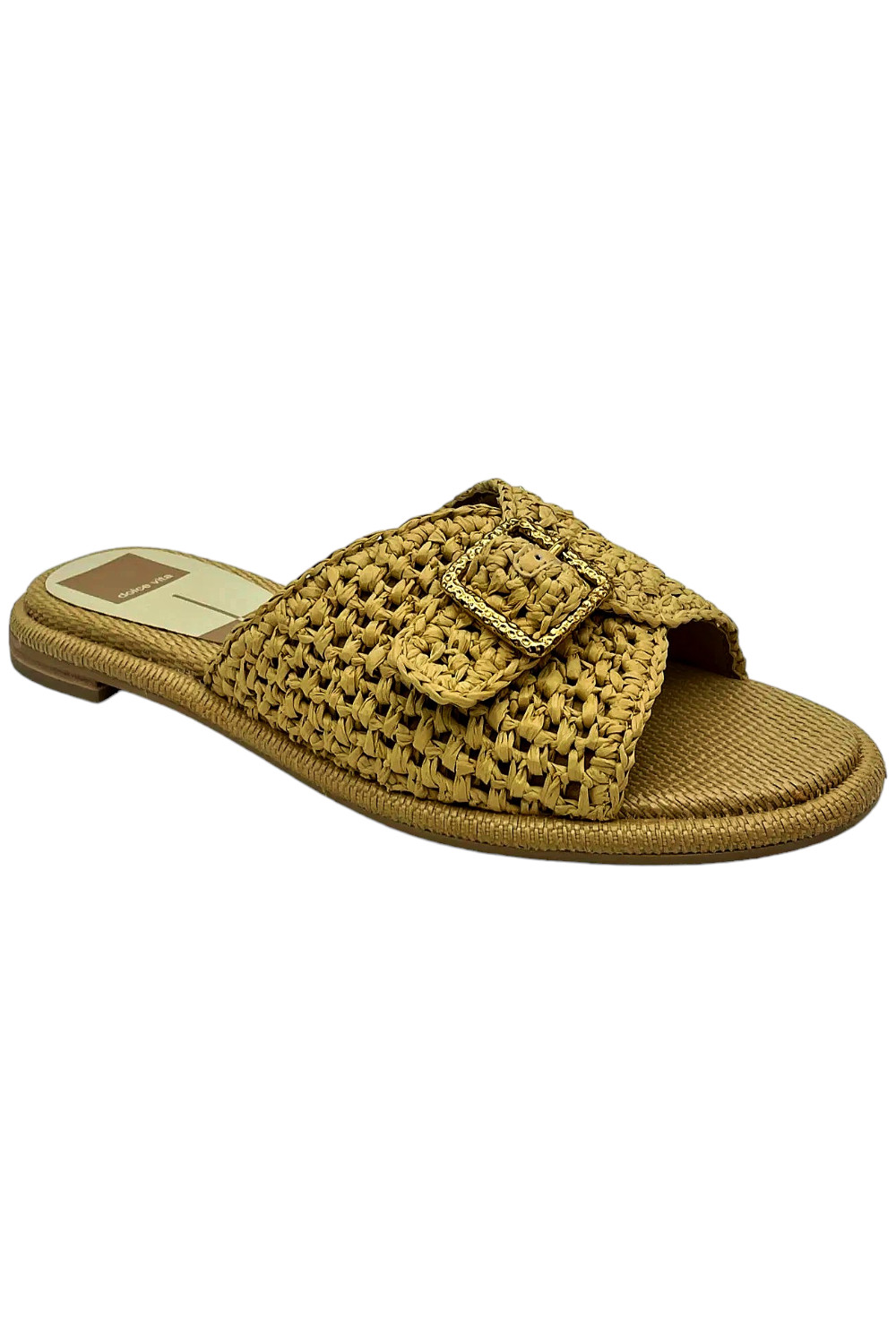 Dolce Vita Buckle Slide Sandals Alonzo Natural