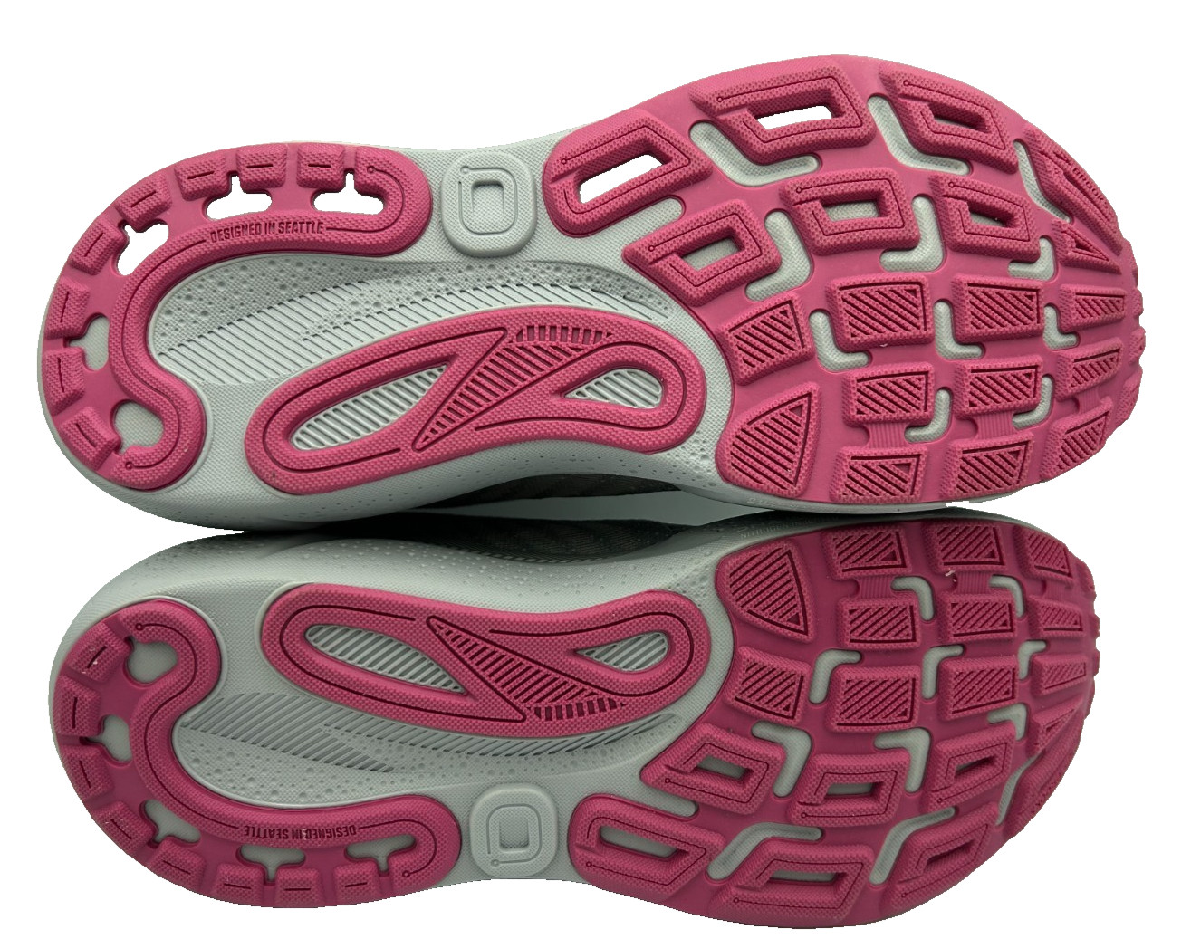 Brooks Women’s Adrenaline GTS 24 Lace Up Running Shoes Gray/Lt.Pink Size:9.5 77N