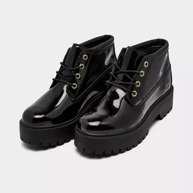 Timberland Stone Street Mid Waterproof Women’s Platform Boots Black Sz 8 NIB
