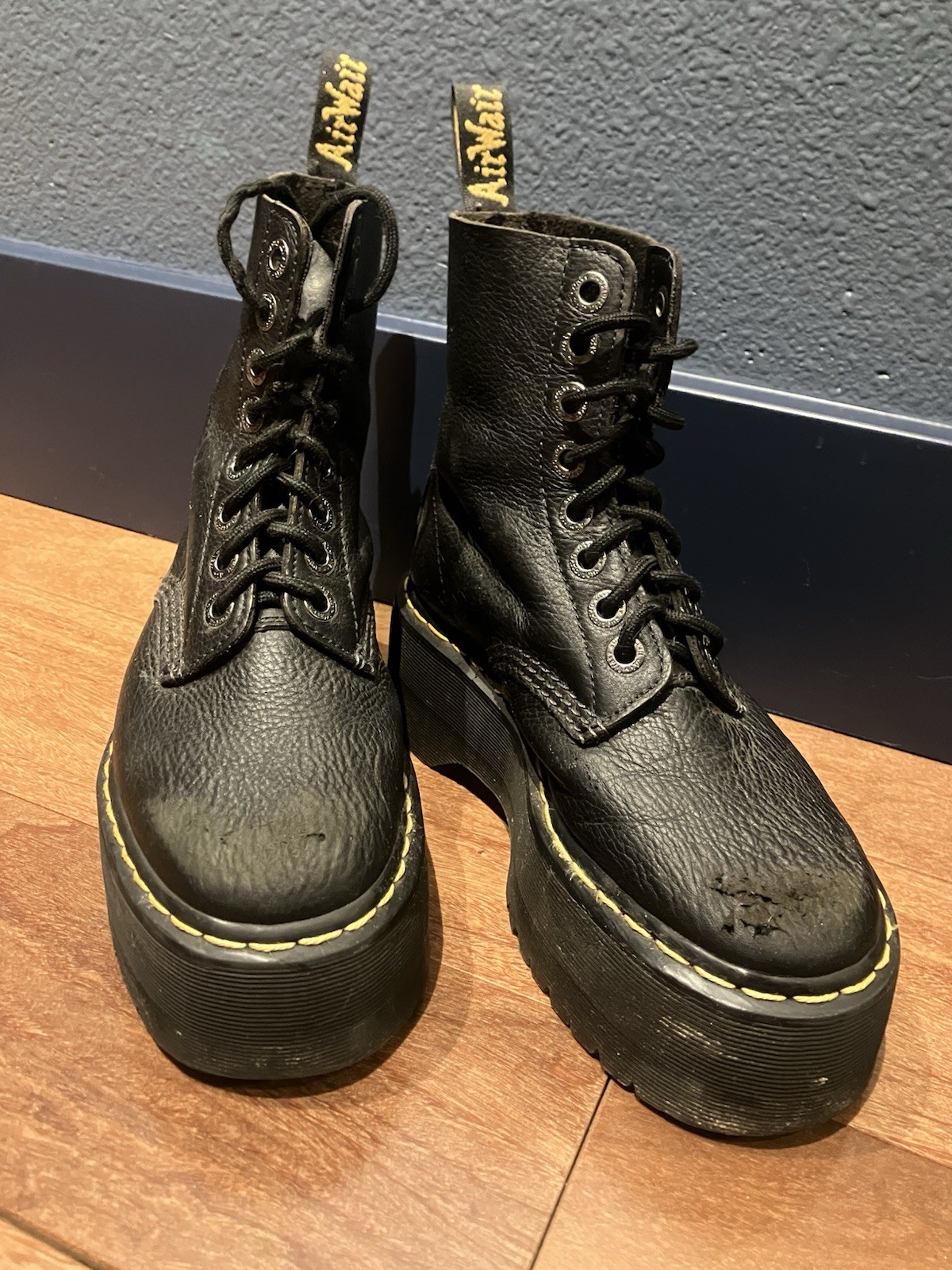 Dr. Martens 1460 Pascal Max Women’s Size 6 Black Platform Boots