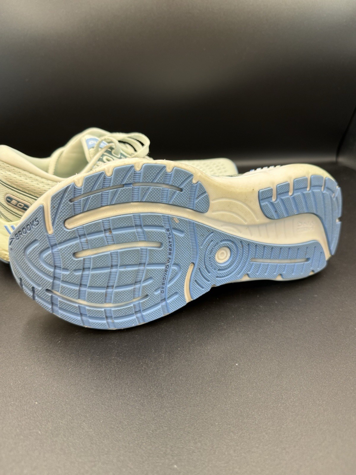 Brooks Glycerin GTS 20 Women’s Size 7 Blue White Running Walking Shoes 120370