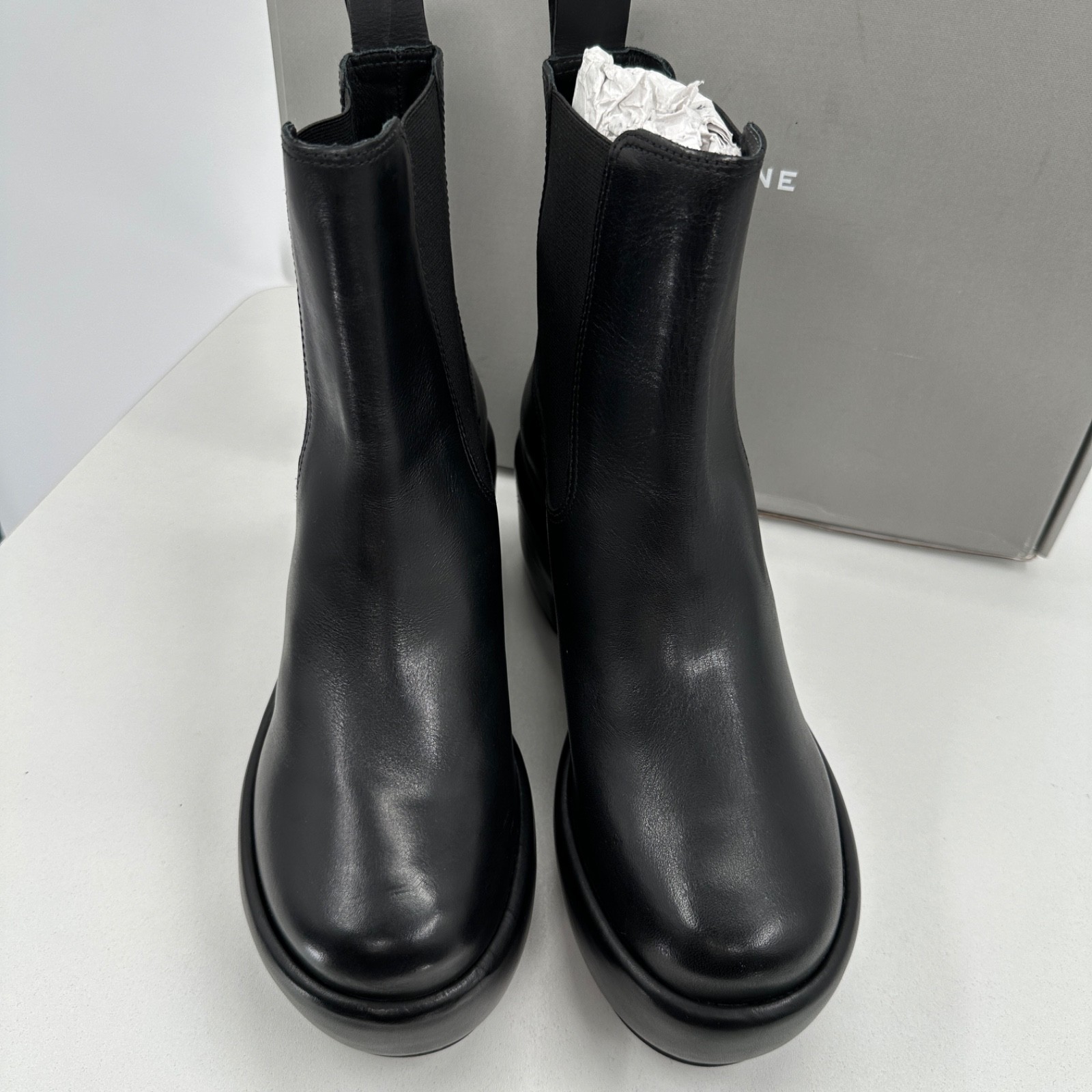 Everlane The Puffa Boot in Black size 10 Chelsea Ankle 3.25″ Chunky Platform