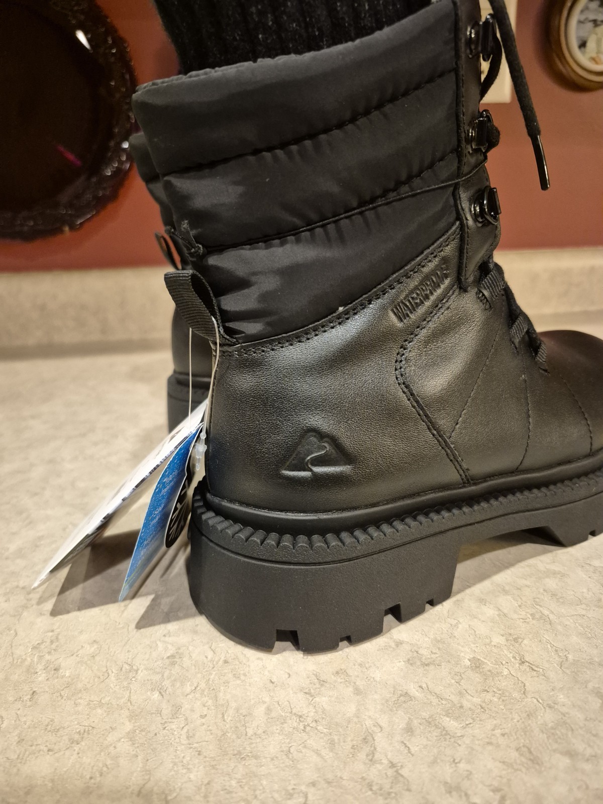 Ozark Trail Women’s Lace Up Black Winter Combat Boots -20F Temp Rated NWT Size 7
