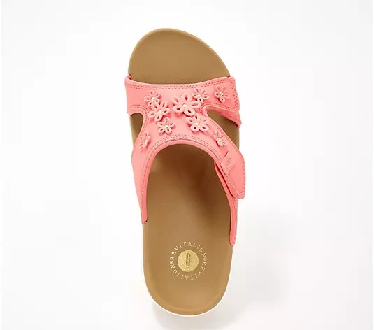 Revitalign Orthotic Floral Slide Sandals-Kholo Hamptons-Desert Flower-6M A680674