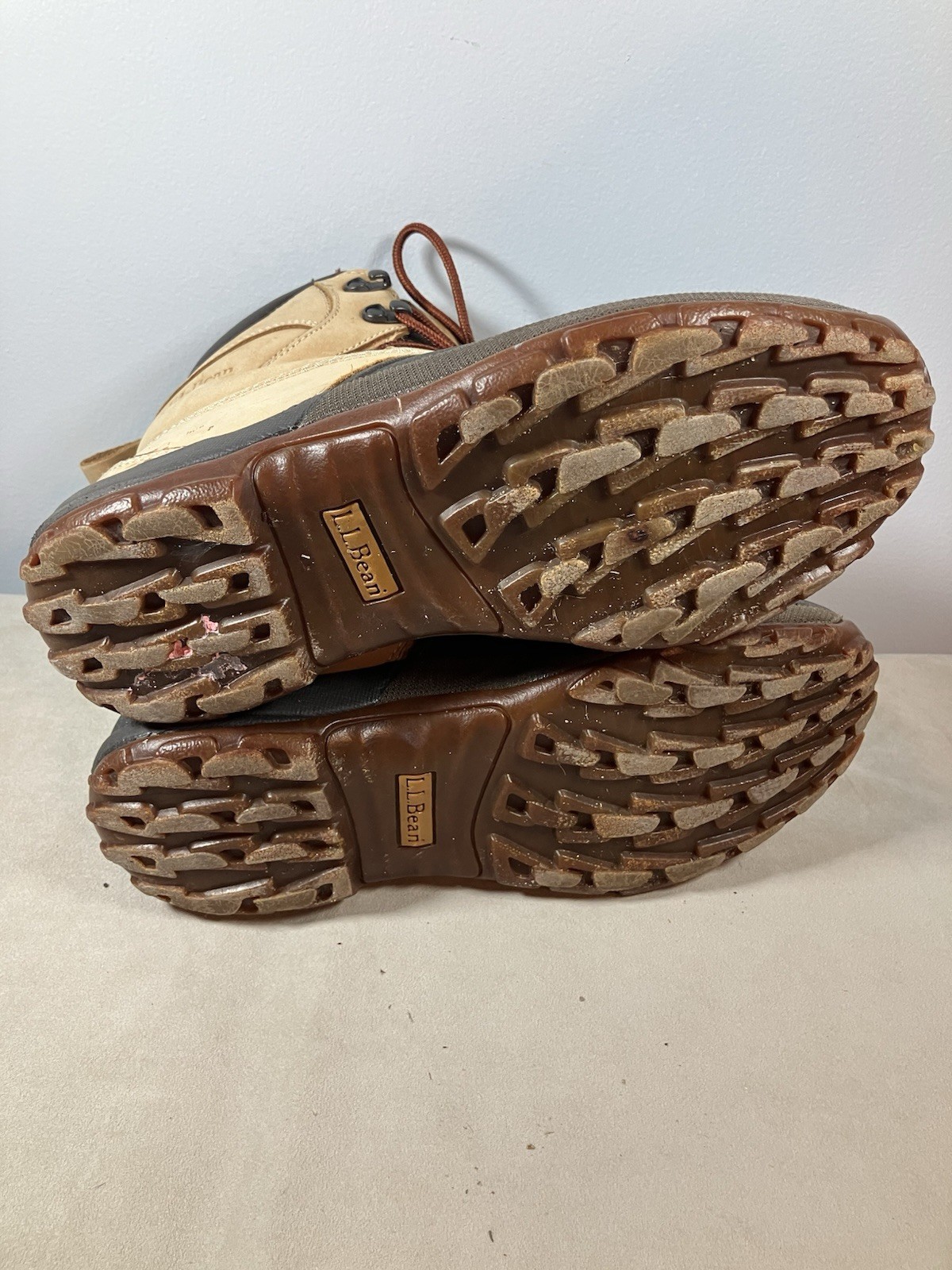 LL Bean Women’s Primaloft Brown Duck Rain Boots Size 9 Med Waterproof Insulated
