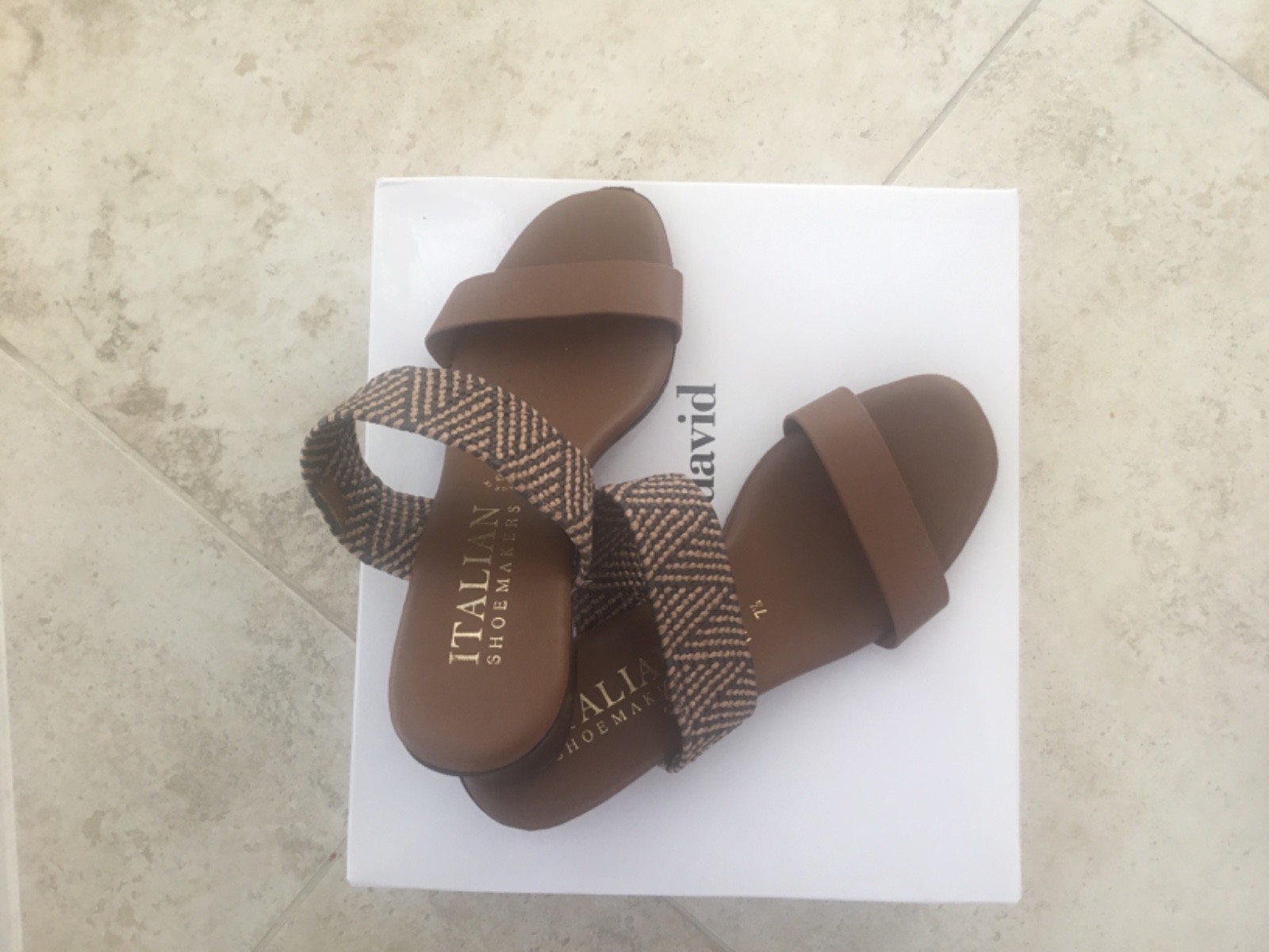 Italian Shoemaker Slide Sandals – Size 7.5, Crafted in ITALY Excellent Condition