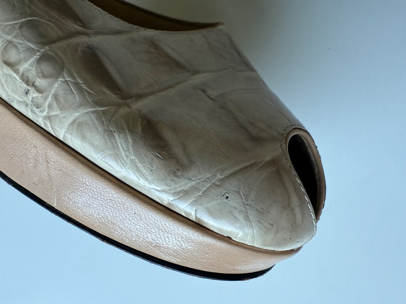 CASADEI Platform Ankle Strap High Heels Sz 7.5