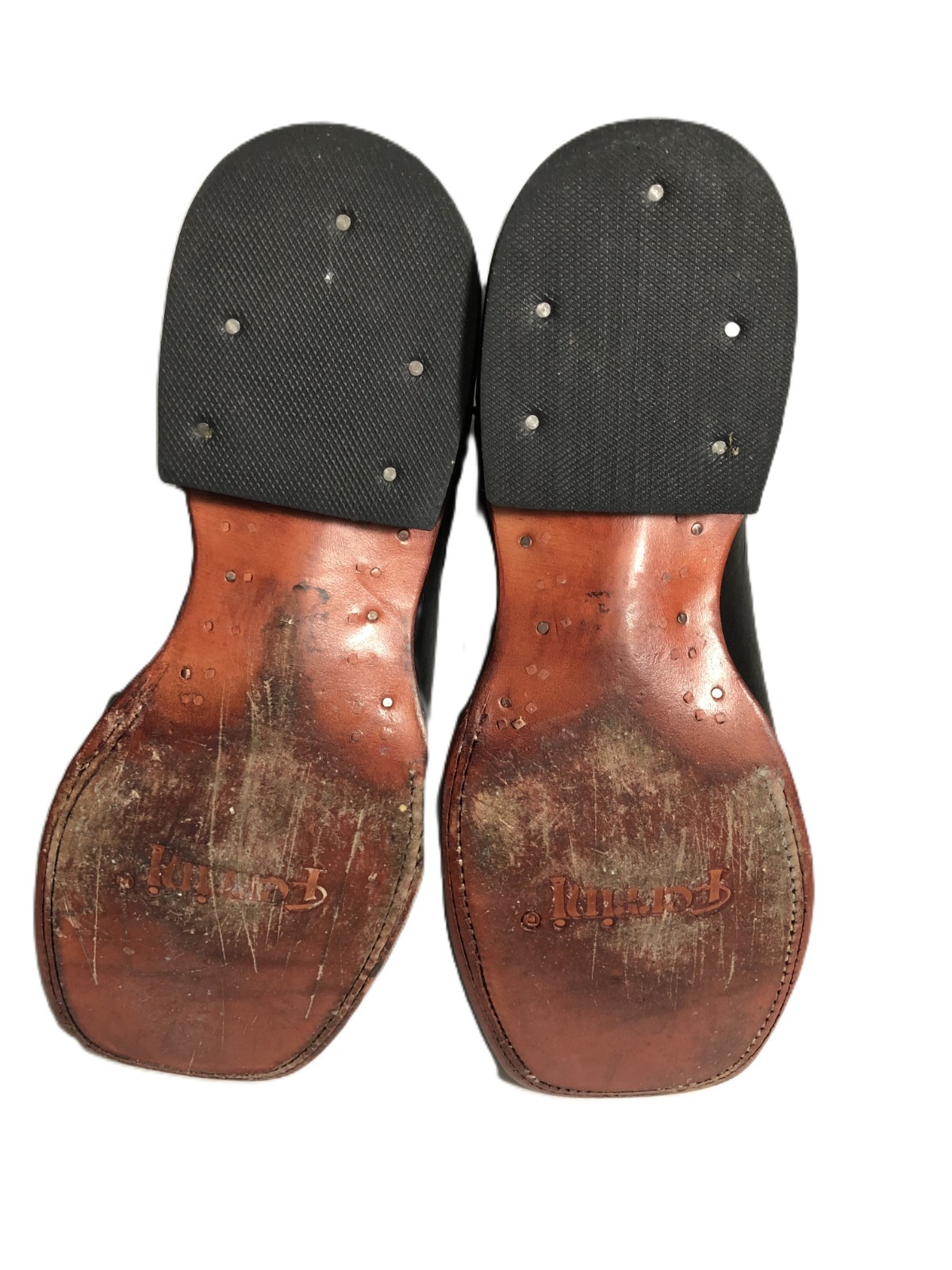 Ferrini Women’s Leather Cowboy Boots Black Silver Embroidered 8.5D See Photos