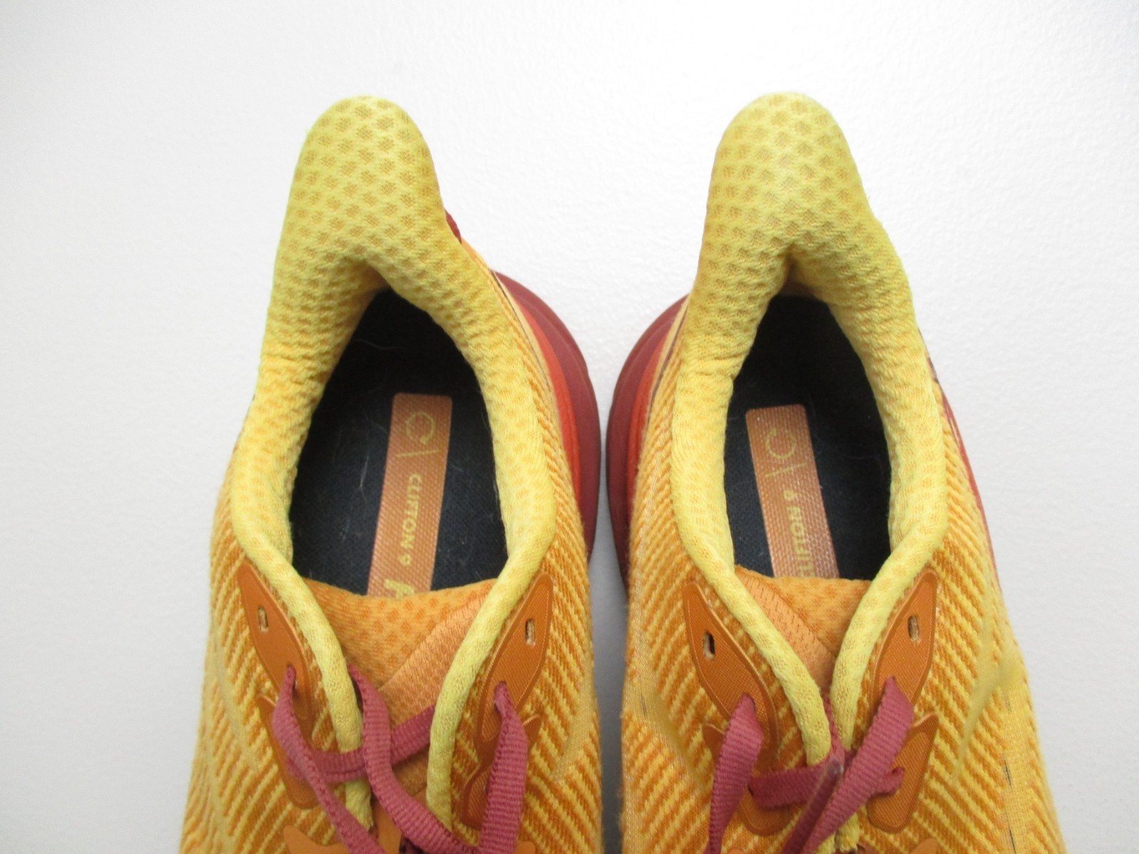 Hoka Clifton 9 Shoes Womens 8 Medium B Amber Haze Sherbet Sneakers 1127896 AHSH