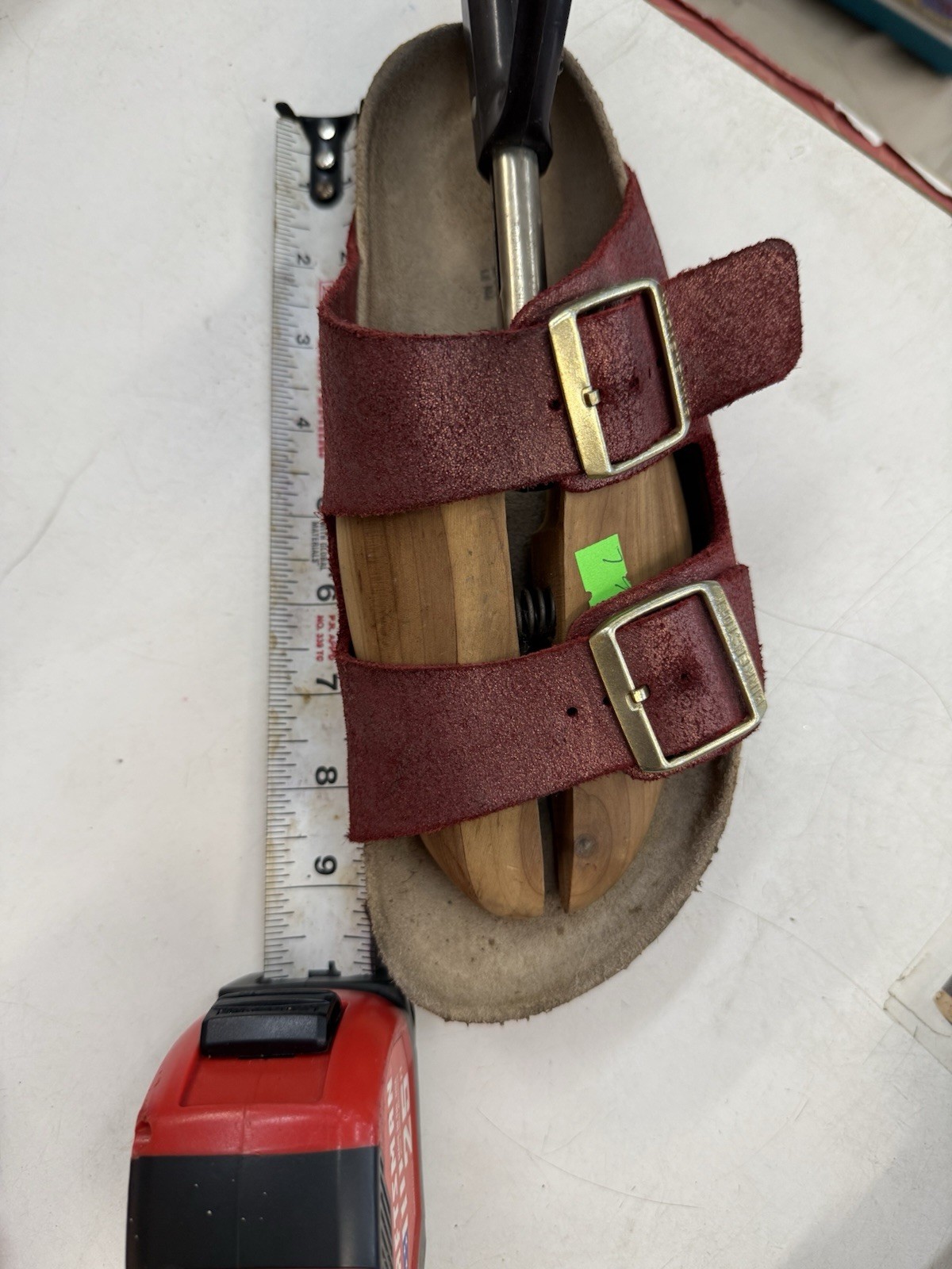 New with Box Birkenstock Arizona Pull Up Bordeaux Birko Flor Regular Select Size