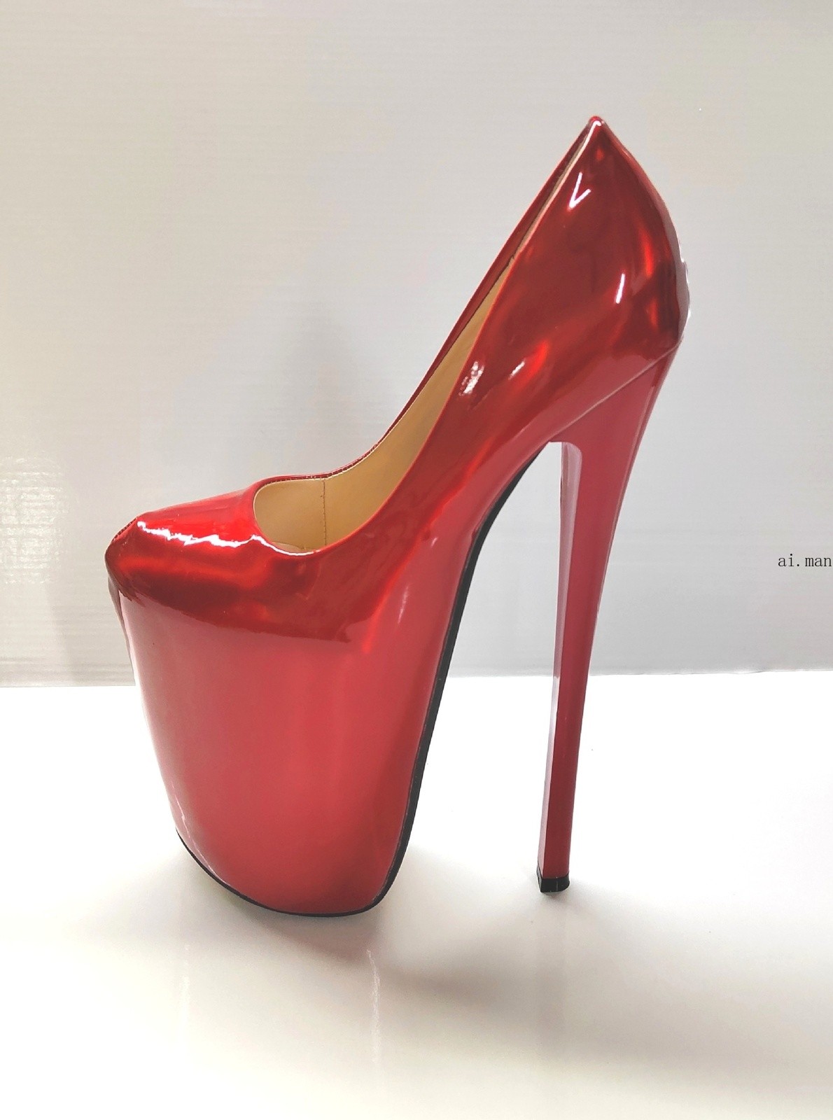 New Women Extreme High Heel 22cm Sexy Platform Pumps Stiletto Slip on Shoes Size