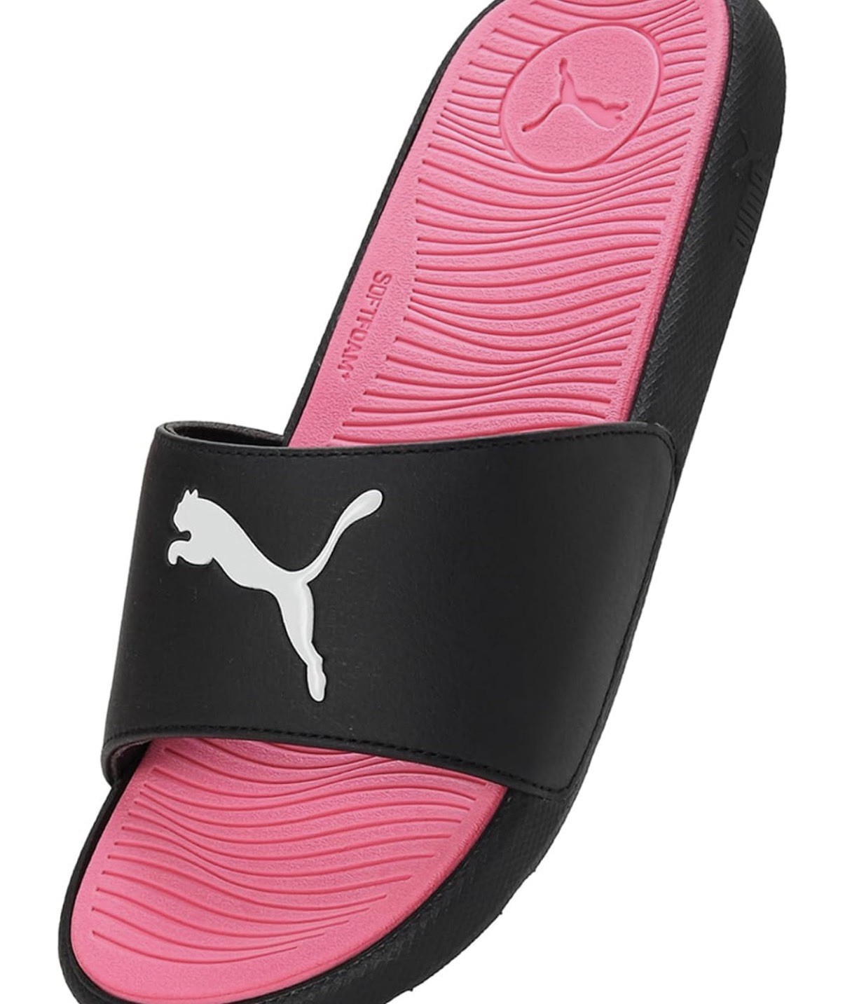 Puma Black & Pink Slide Sandals with White Logo. Cool cat 2.0 sport women’s 6