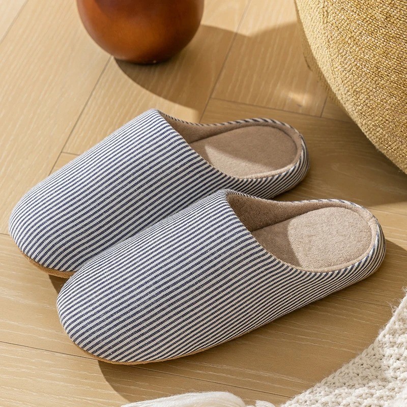 Unisex Soft Fur House Slippers Indoor Non Slip Flat Slide Bedroom Shoes Cozy