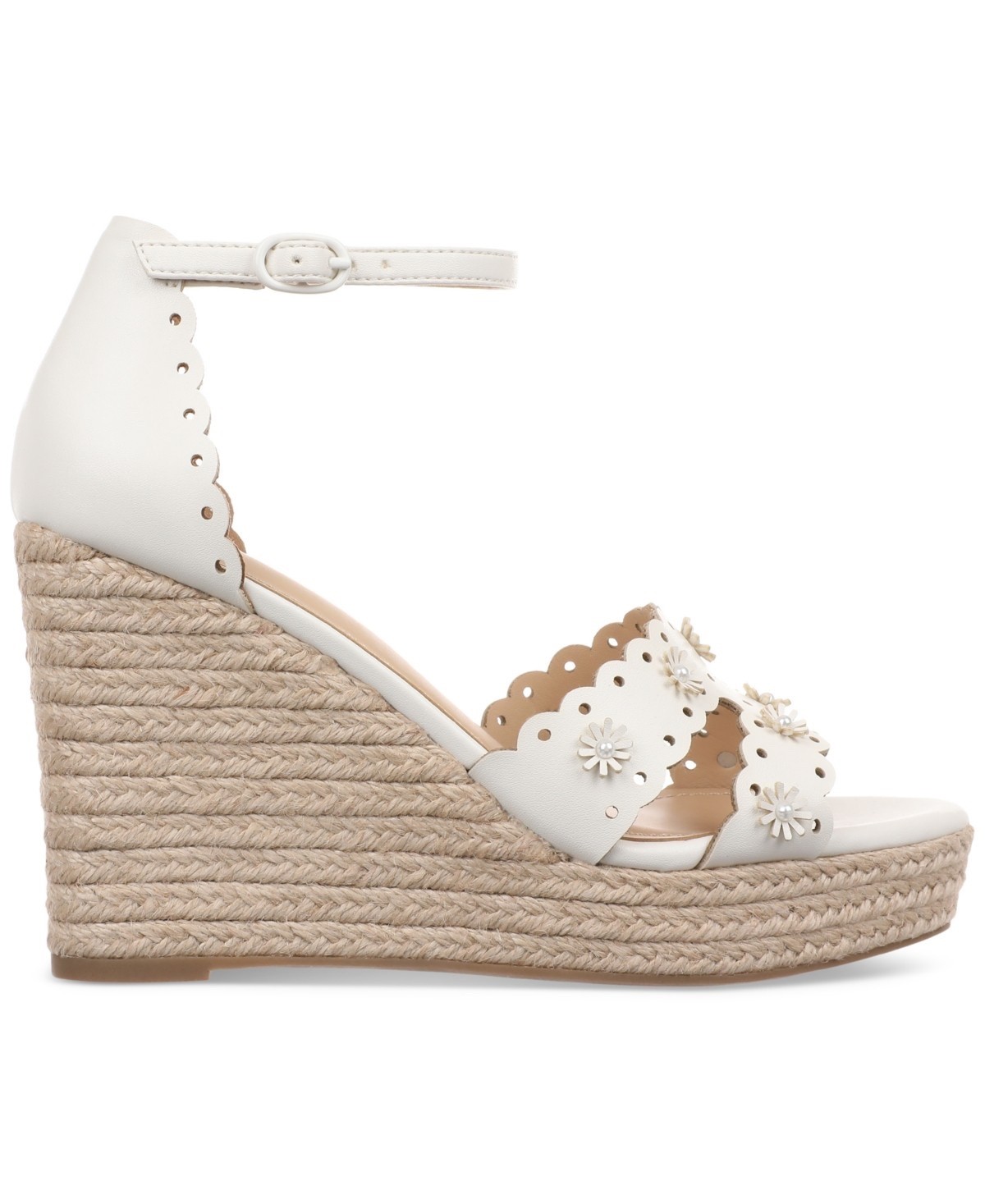 On 34th Women’s Theodoree Espadrille Wedge Sandals, Exclusively at Macy’s White