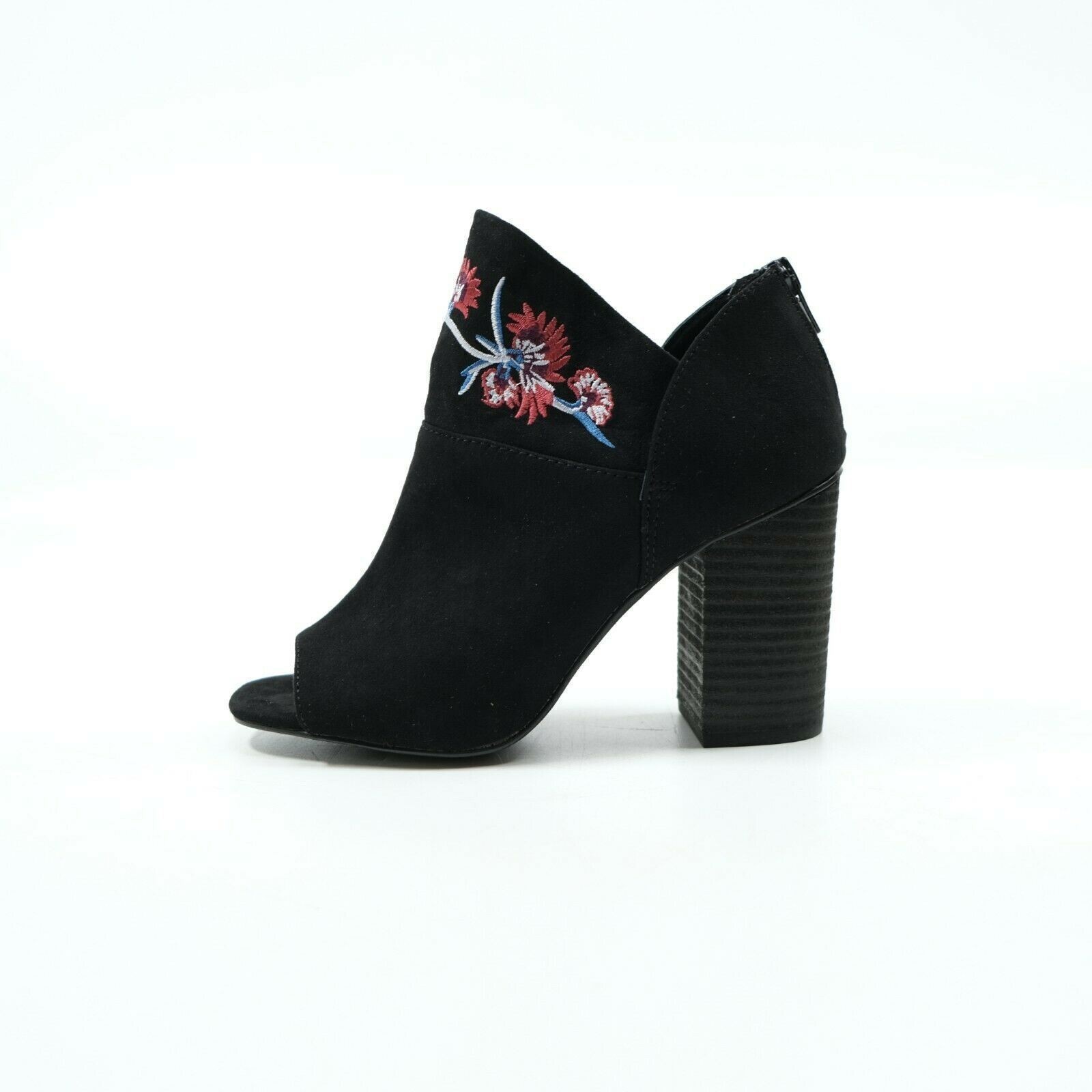 Carlos by Carlos Santana Women’s Talana Embroidered Peep-Toe Booties Black 9 M