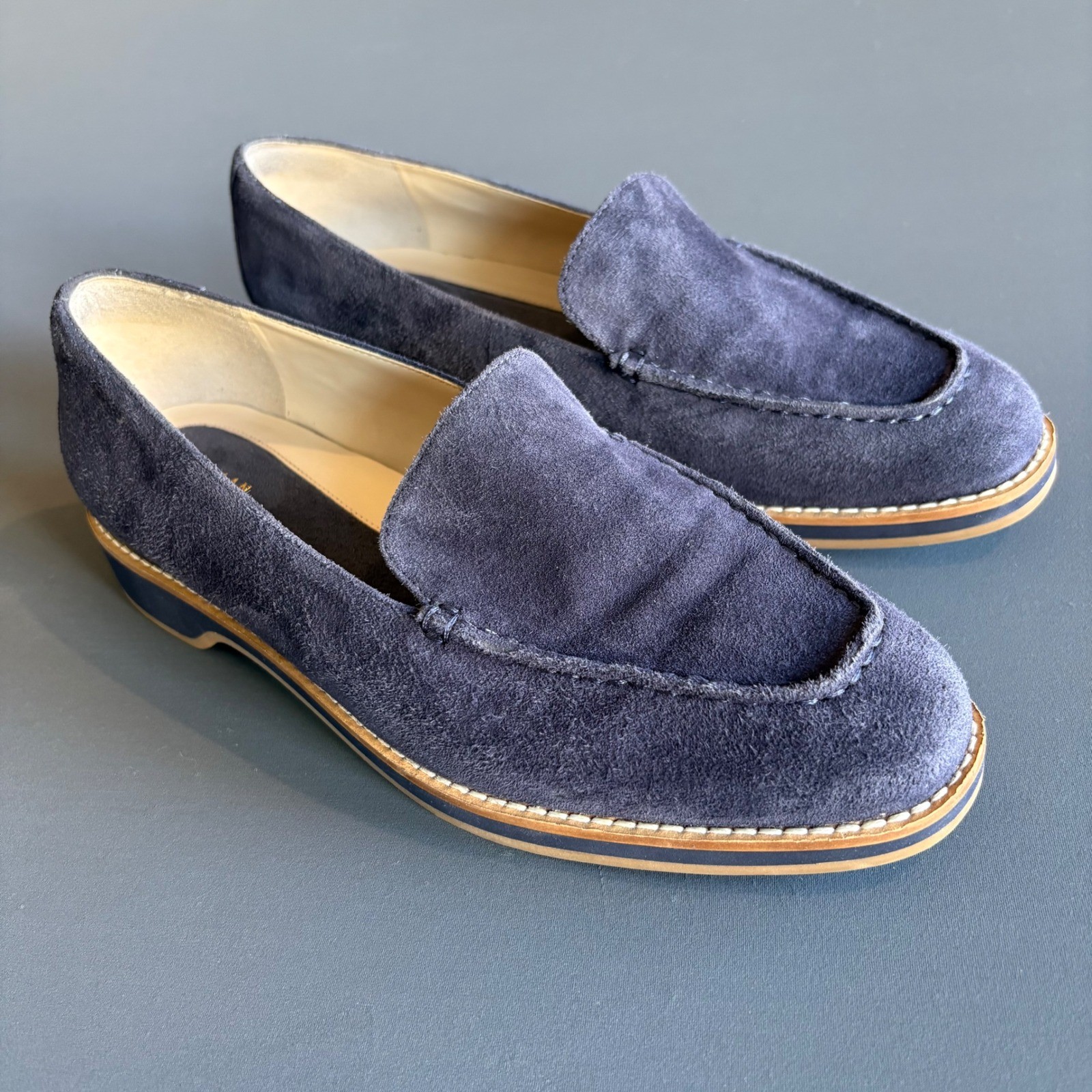 Women’s Cole Haan Goto Loafer | Size 8B | Marine Blue – Suede Slip-On Comfort