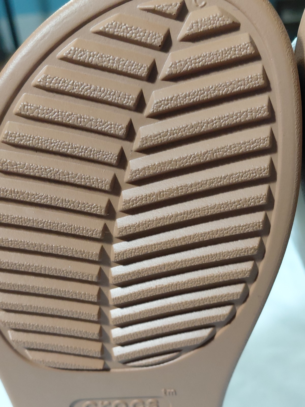 New Crocs Brooklyn Women Wedge Sandals Size 9 Tan/Beige Ankle Strap Open Toe