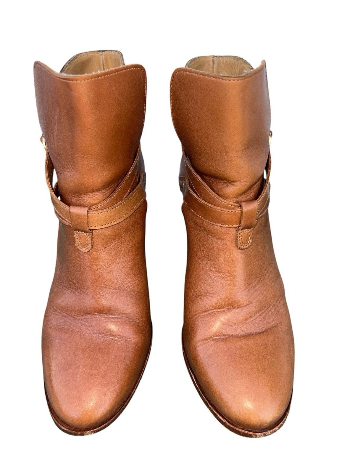 Sézane Montana High Boots – Camel Color Smooth 100% Bovine leather Upper Size 39