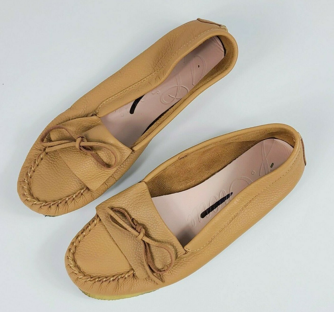 J. Crew Soft unlined leather loafers BB197 women’s brown sz 8.5 flats shoes