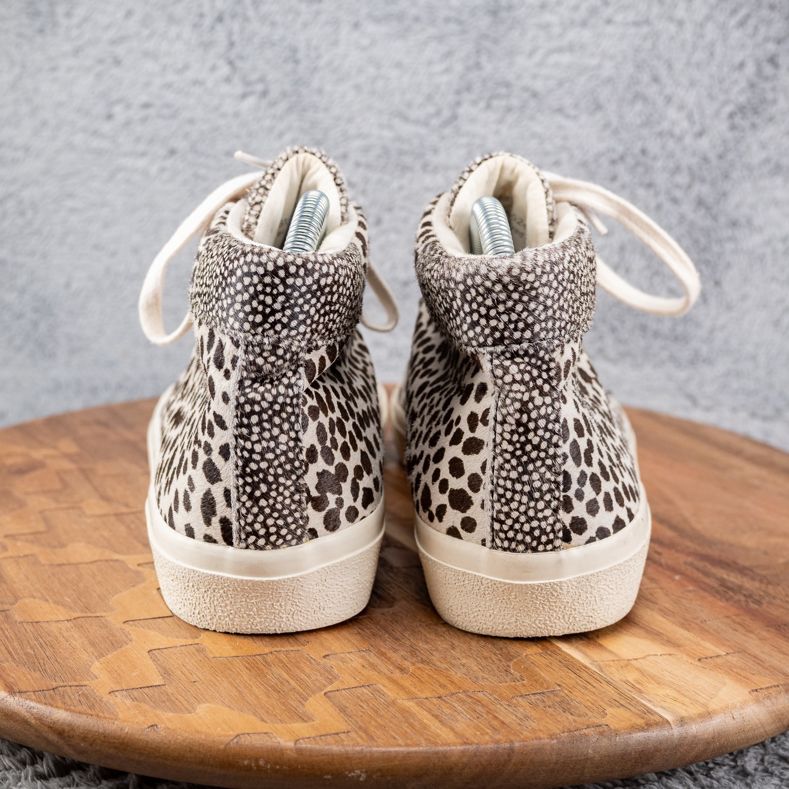 Madewell MA524 Unisex W-8M M-6.5M Genuine Calf Hair Lace Up Sidewalk Sneakers