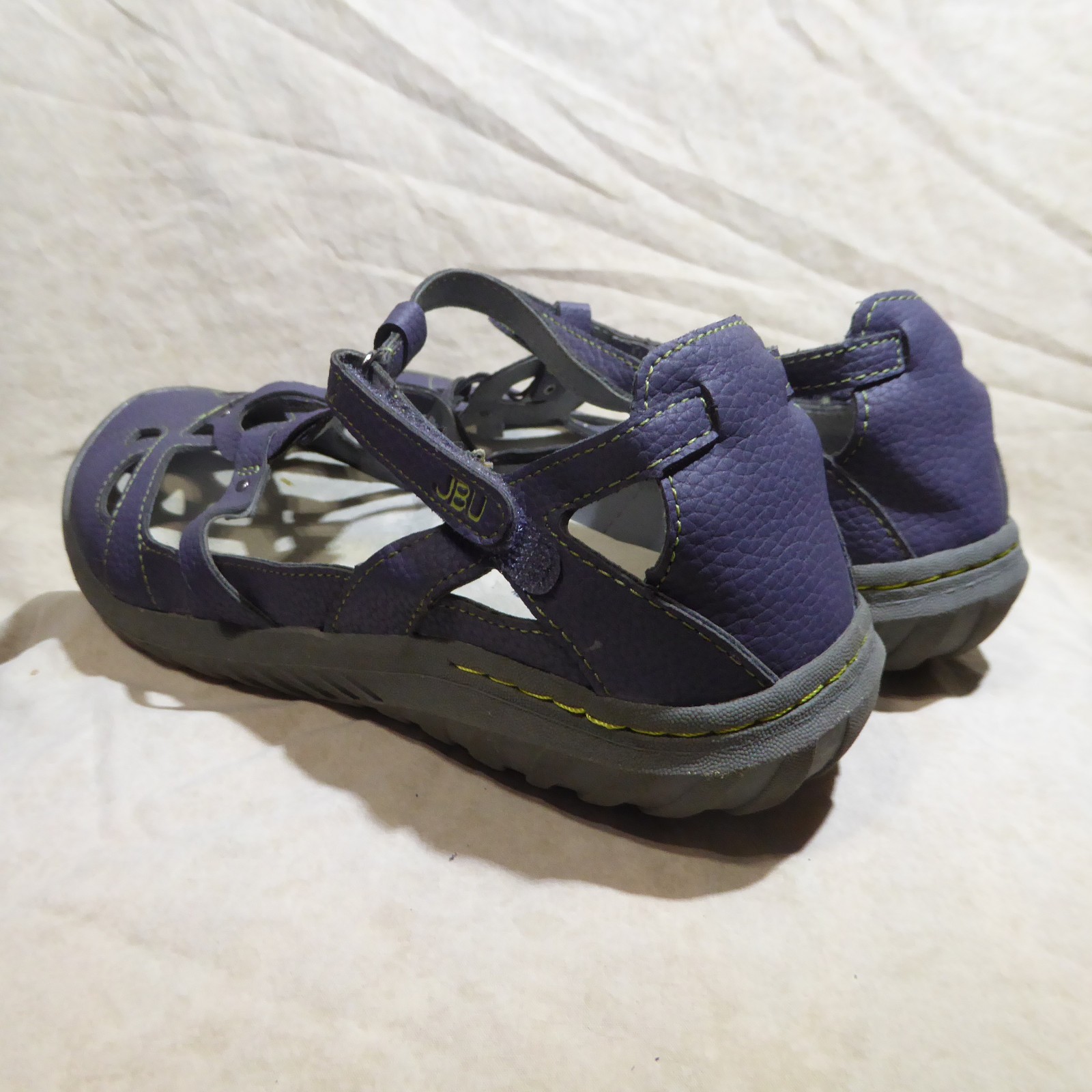 🩰 JBU Strappy Sport Sandals sz 10 M Blue Gray Leatherette; Stitched Details