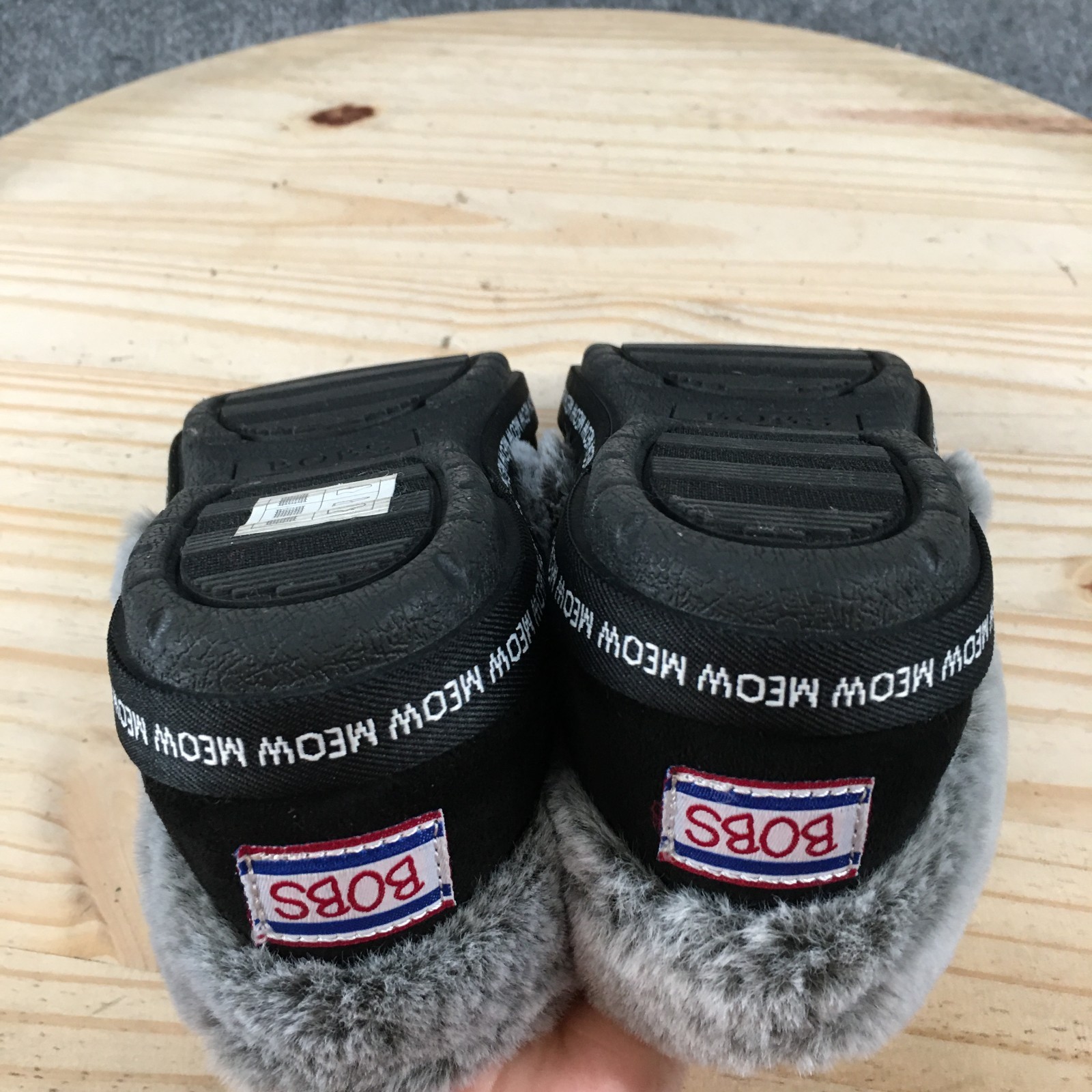 Bobs From Skechers Too Cozy Meow Pajamas Slippers Womens 7 Slip On Black NEW