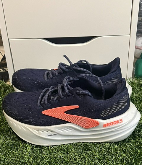 Brooks Glycerin Max Women’s Size 9 B Navy Coral Road Running Shoes Gently Used