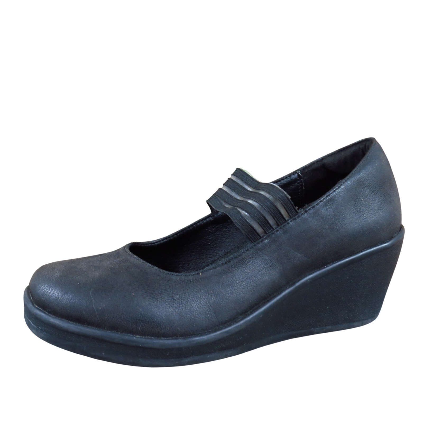 Skechers Rumblers Space Odyssey Womens Wedge Pump Size 8 Comfort Work Black