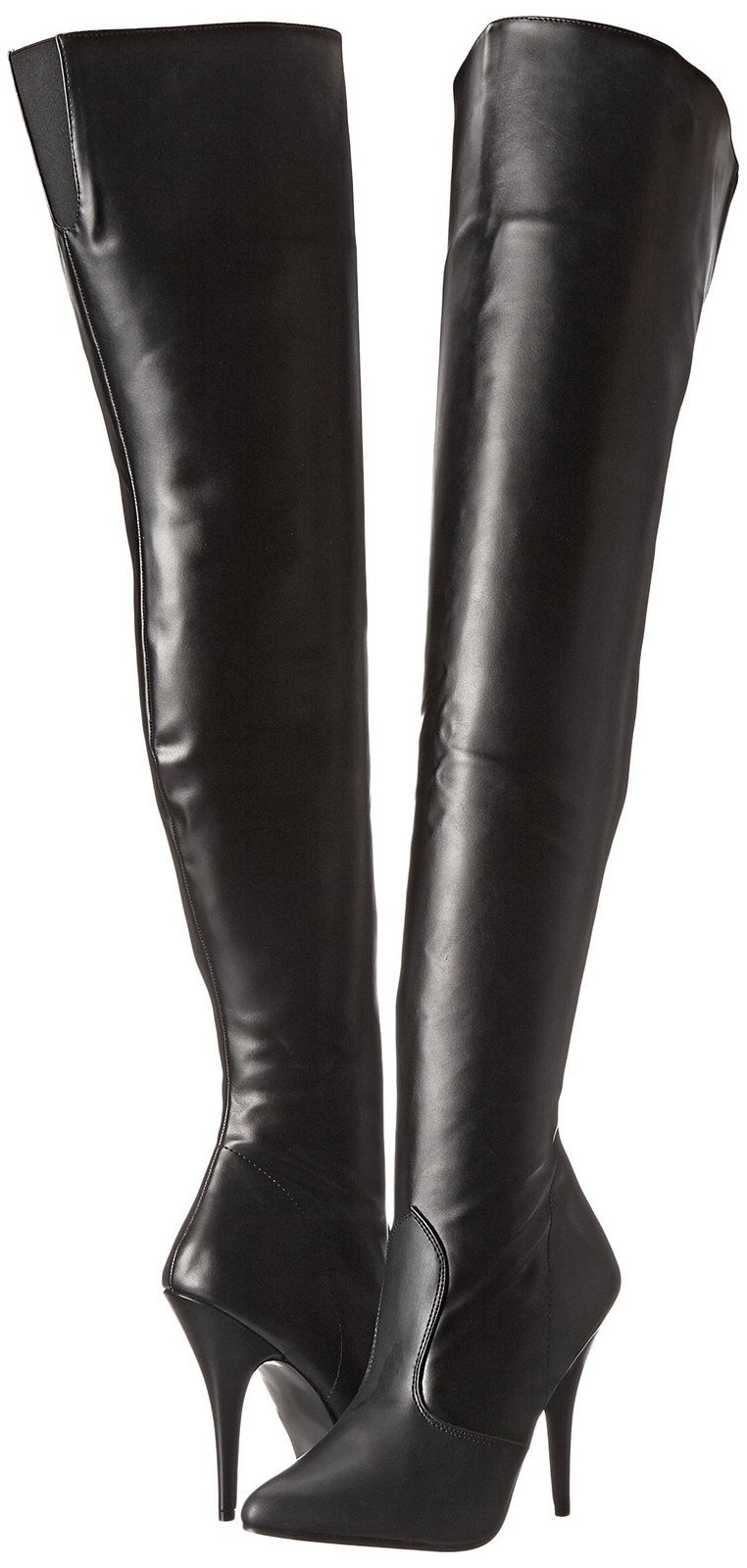 Pleaser Women’s Seduce-3000 Thigh High Boot Black matte black size 7