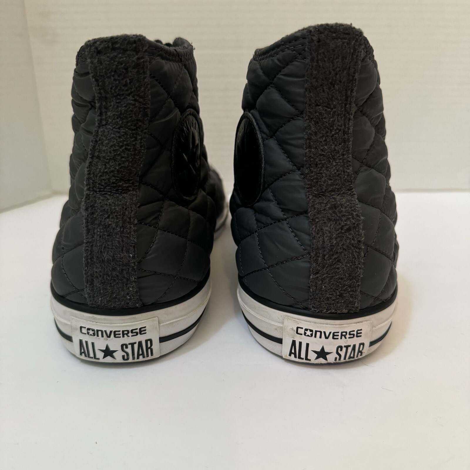 Converse All Star Chuck Taylor Black Quilted Lined Unisex Sneakers