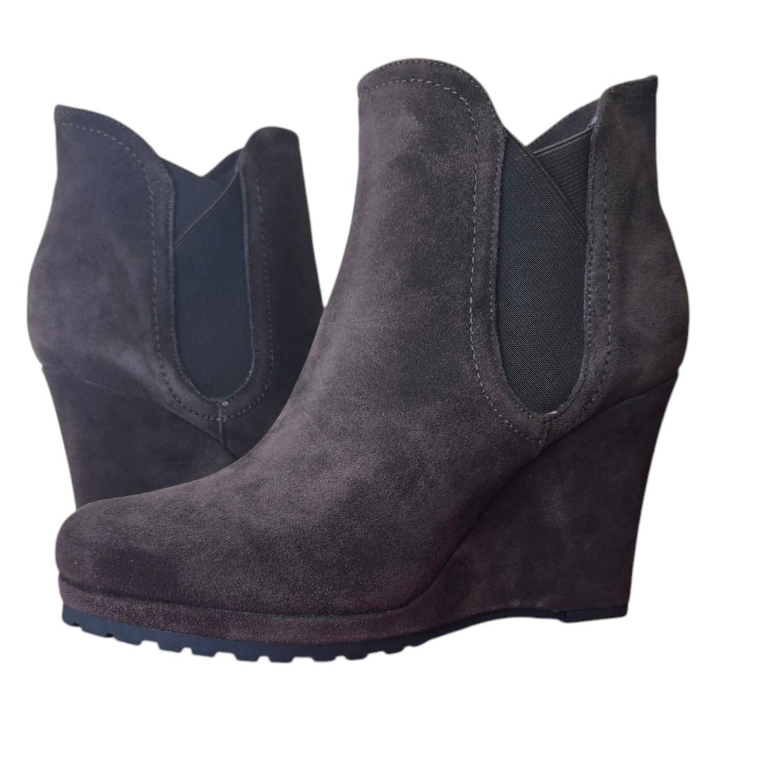 Vaneli Jara Wedge Suede Bootie Size 10 New