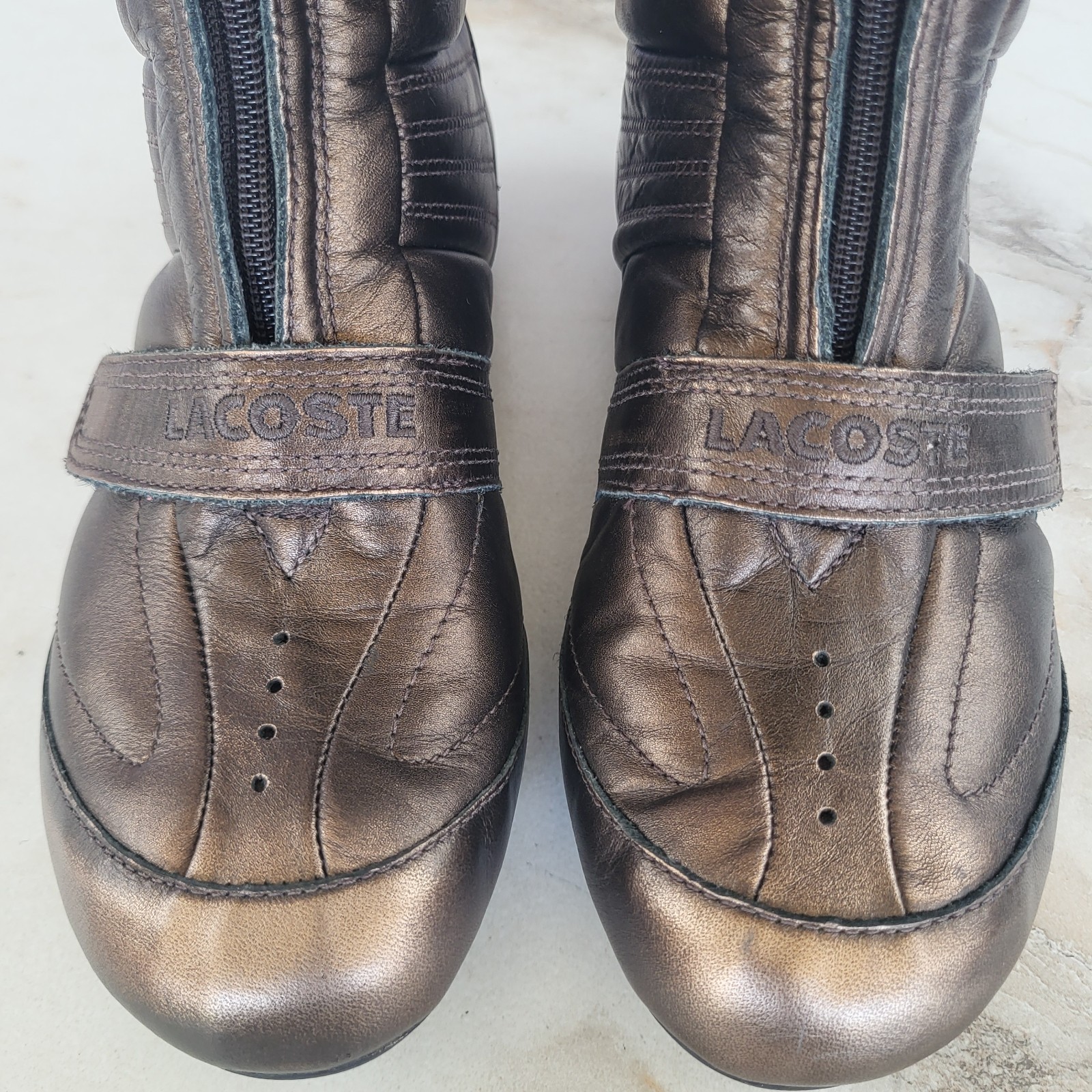 Rare Lacoste Futro Solar Earl 93T Sport Knee High Riding Boots Size 6.5